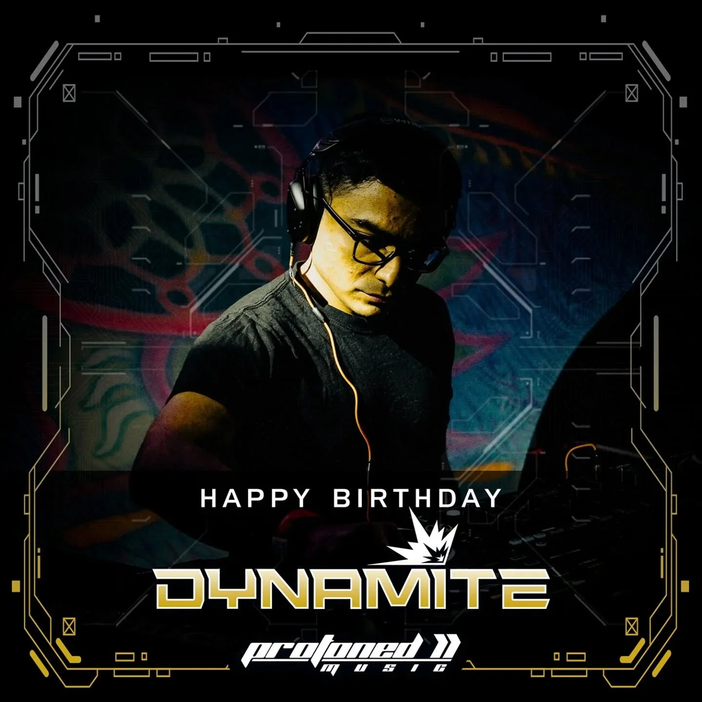 🎉 Happy Birthday Dynamite 🎉

Today 1st of March, we celebrate Dynamite &mdash; DJ &amp; Producer of Psytrance, and a powerful force in the Protoned's Music family.

Originally from New Zealand, Dynamite has just wrapped up an intense world tour, sp