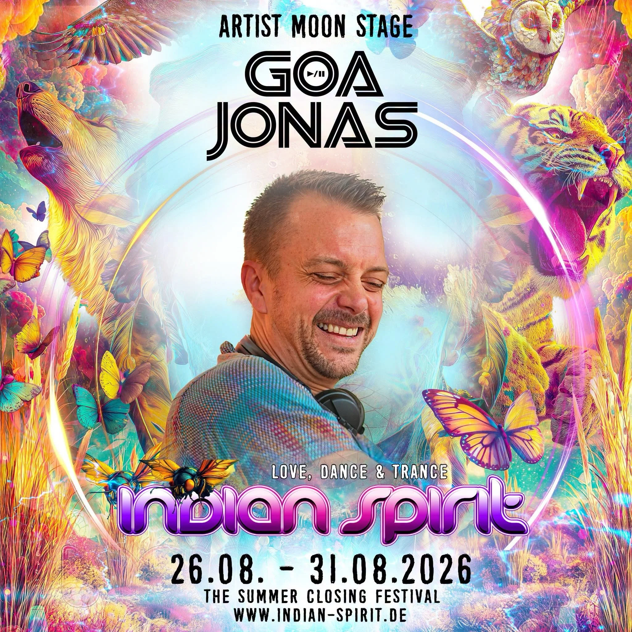 We are thrilled to have 4 sets at this year and mighty @indian_spirit_festival @goa_jonas @woos_protoned @he_she_it_psy