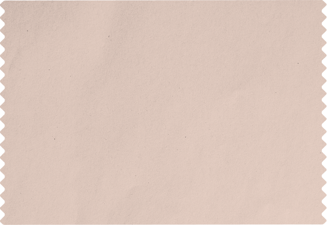 Blank beige paper with decorative black zigzag edges.
