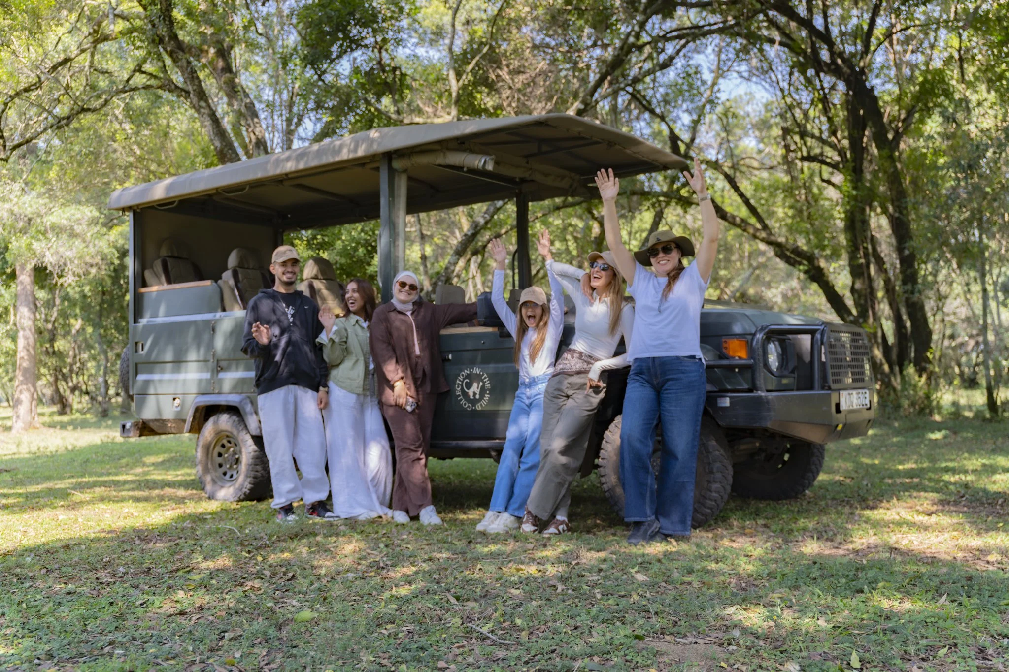 Portrait time at Maasai Mara in front of a safari vehicle