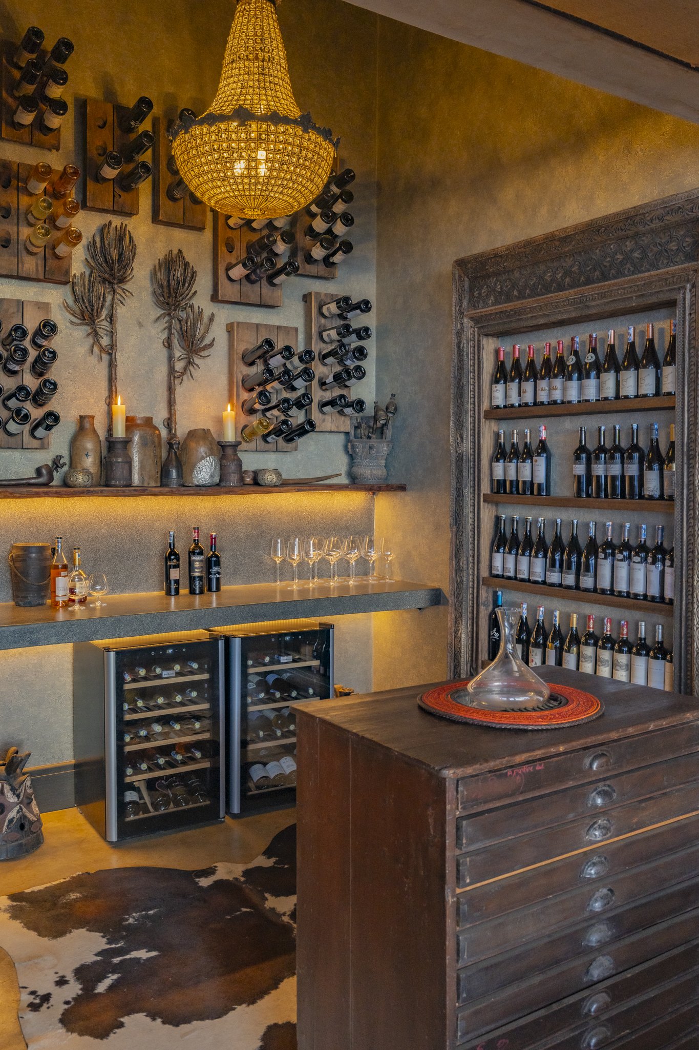Wine bar at Wild Hill Maasai Mara