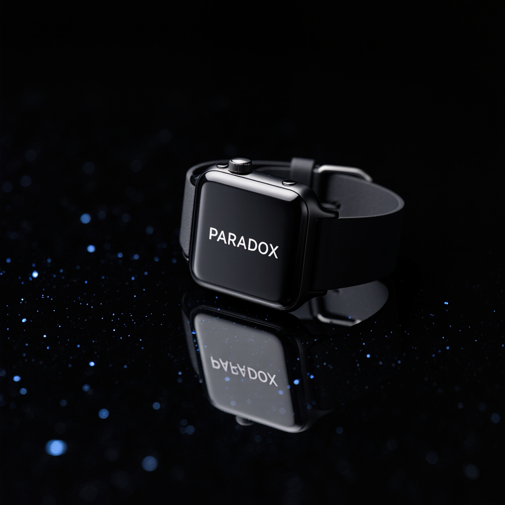 Un reloj inteligente negro 