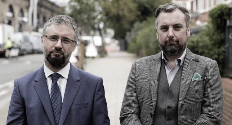 Robert Kingham and Rich Cochrane, the fictitious characters behind Minimum Labyrinth.