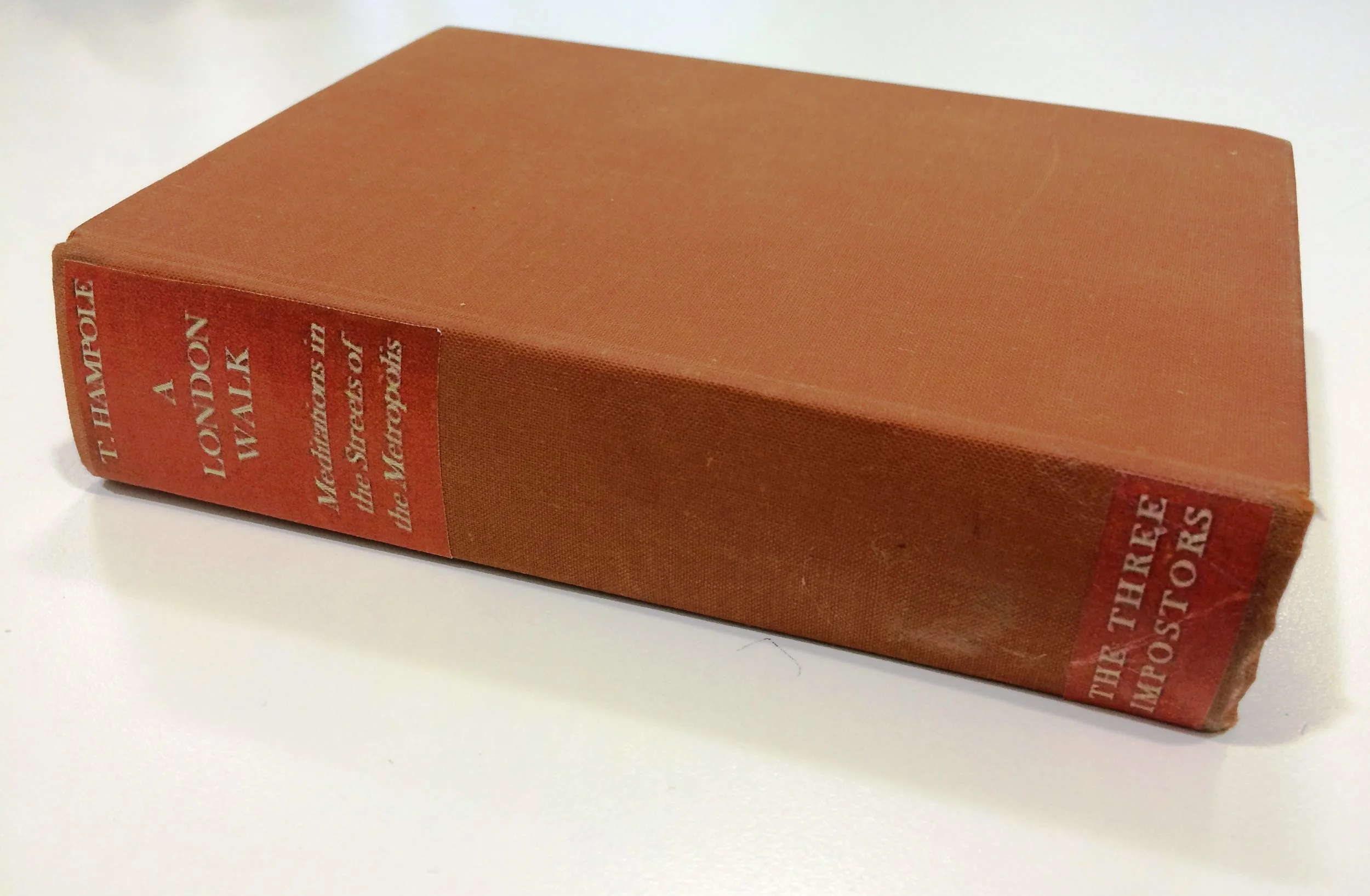 An original hardback copy of the Reverend Thomas Hampole's A London Walk: Meditations in the Streets of the Metropolis (1853)