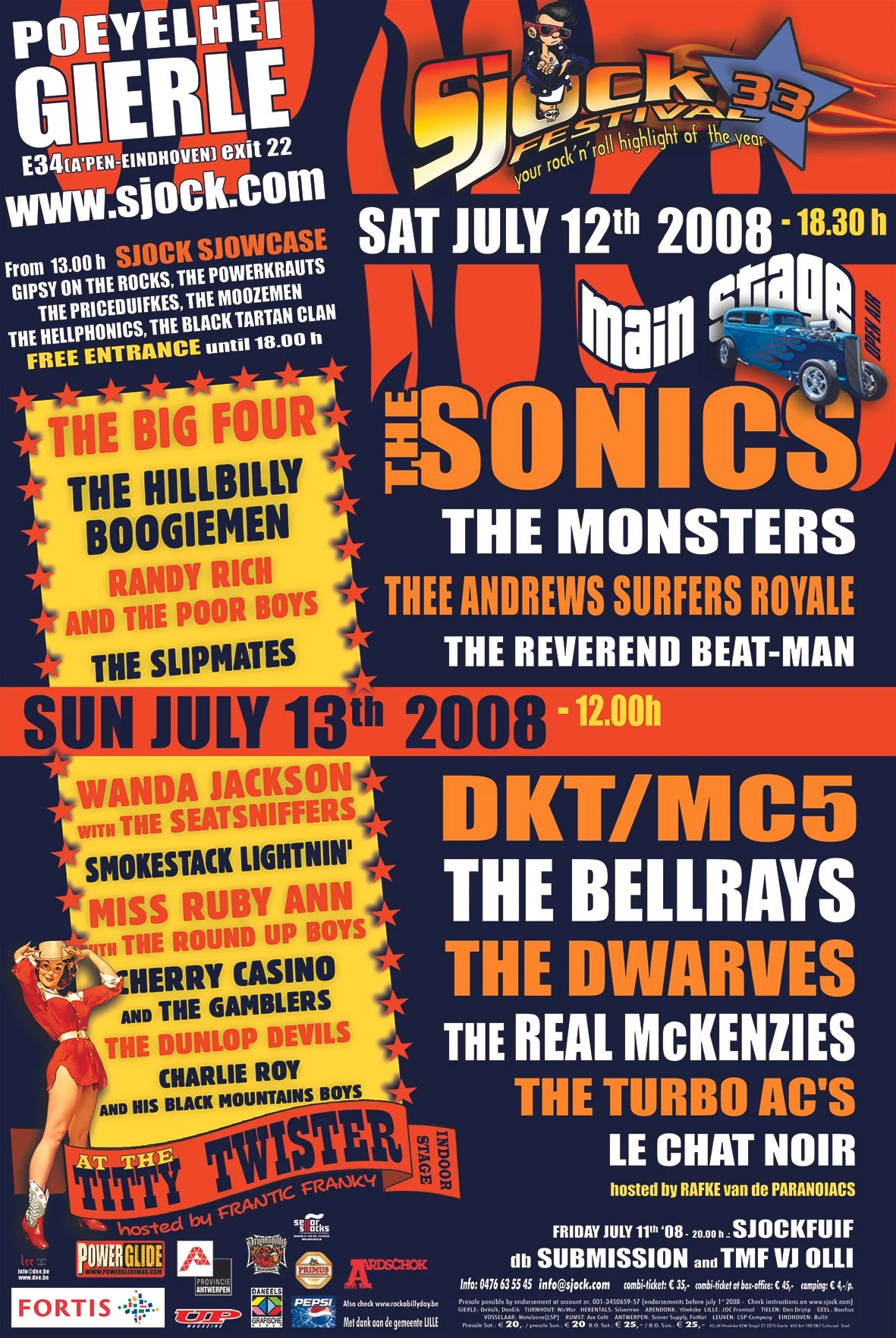 Poster Sjock Festival 2008, Gierle