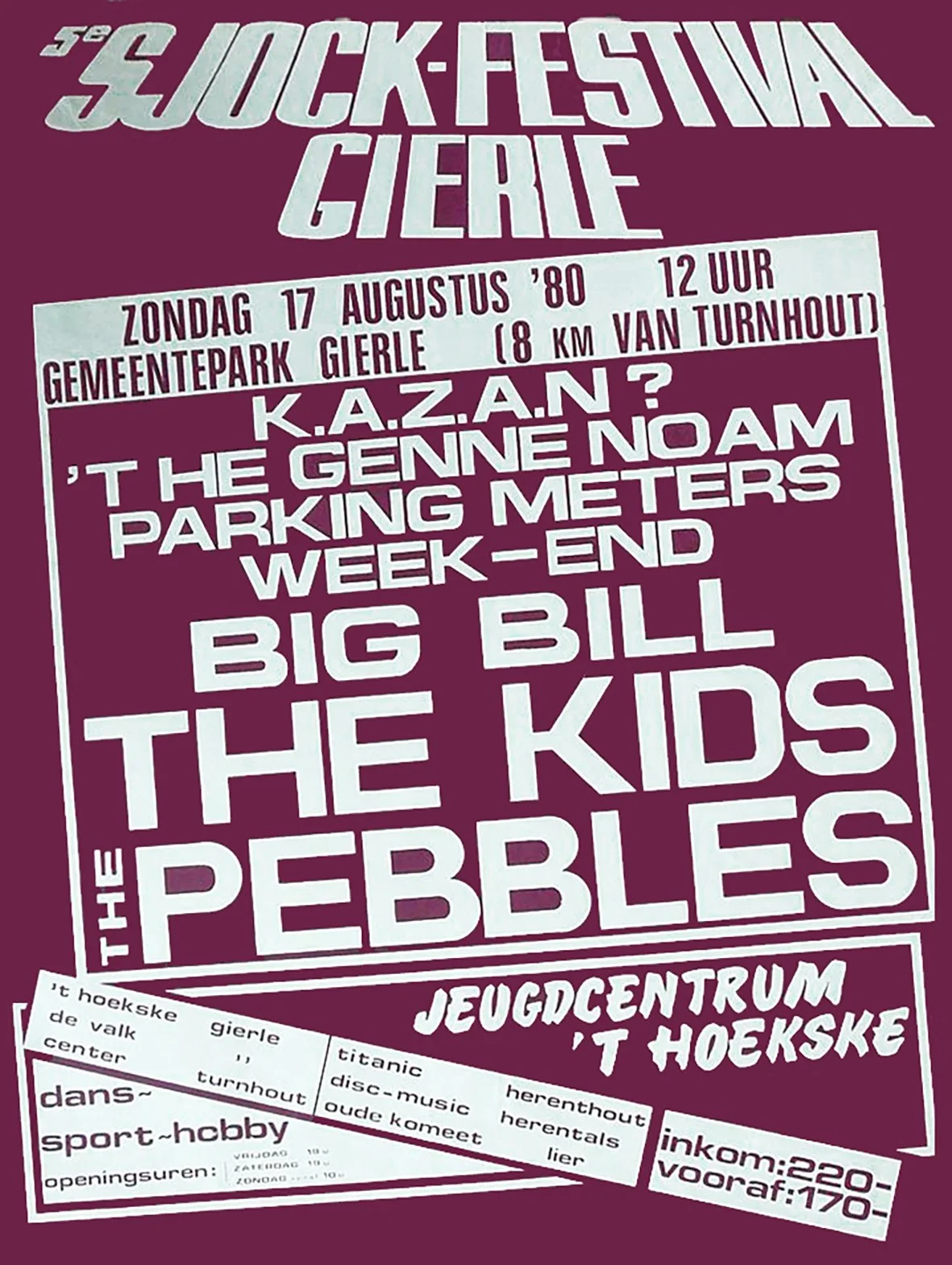 Poster Sjock Festival 1980, Gierle