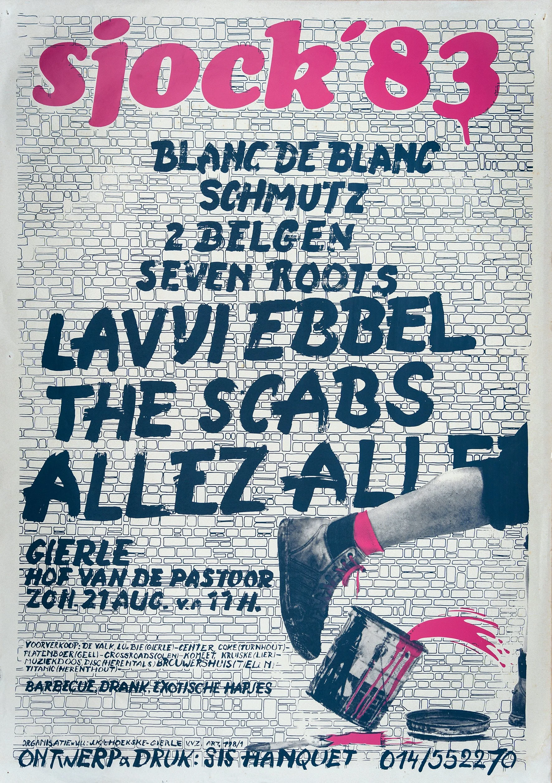 Poster Sjock Festival 1983, Gierle