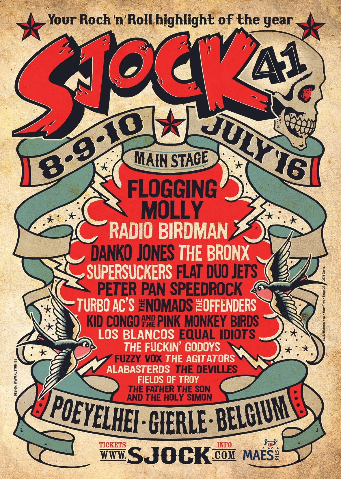Poster Sjock Festival 2016, Gierle