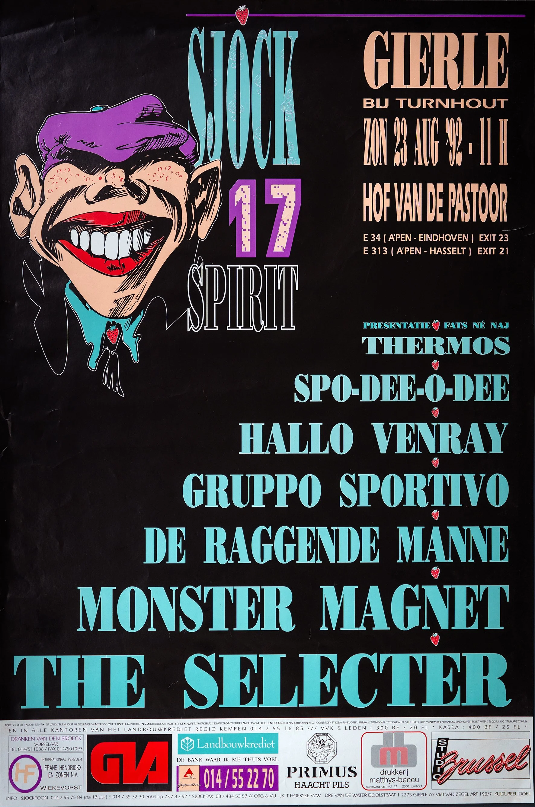 Poster Sjock Festival 1992, Gierle