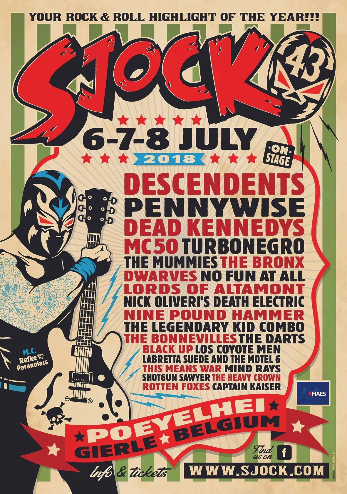 Poster Sjock Festival 2018, Gierle