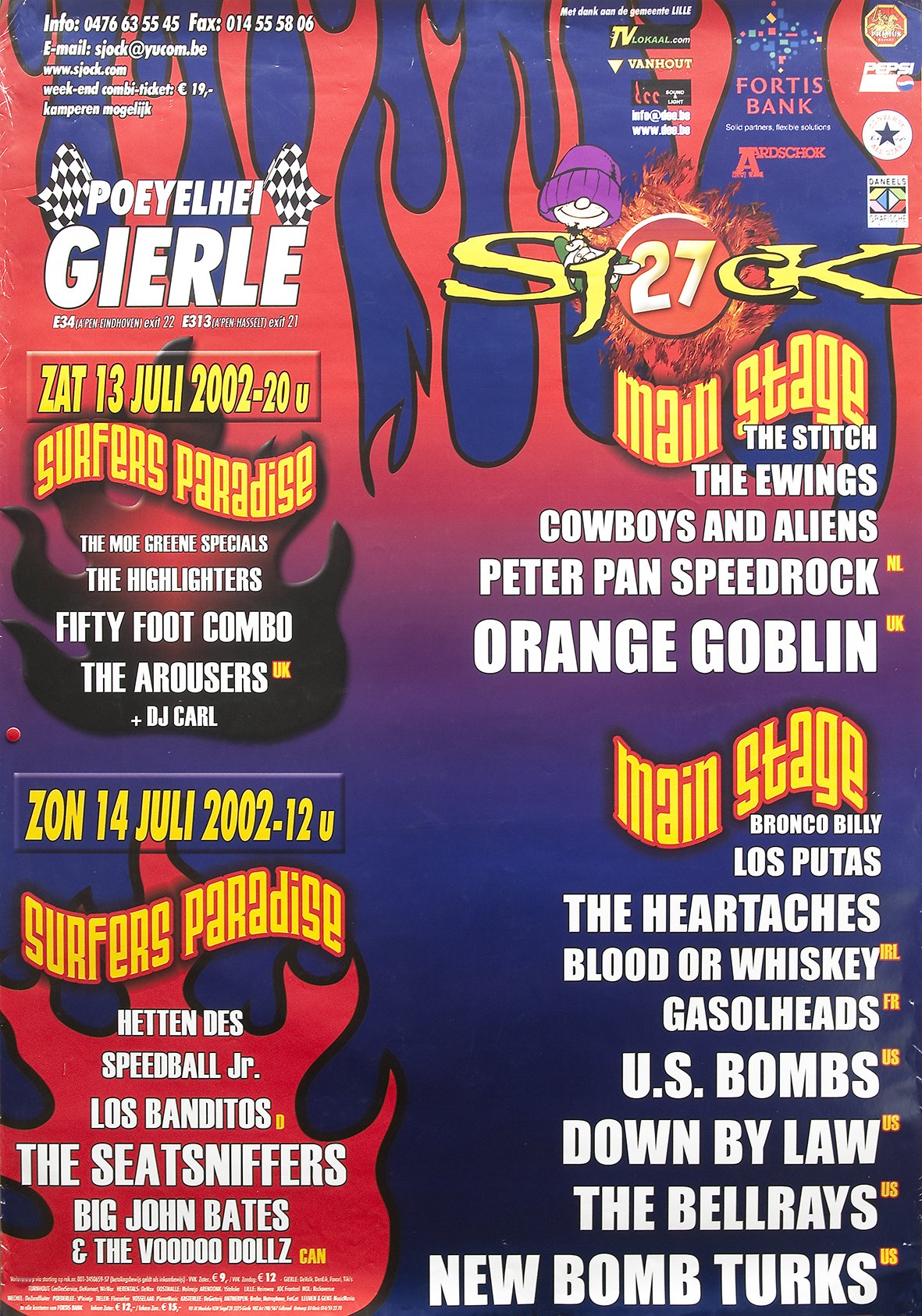 Poster Sjock Festival 2002, Gierle