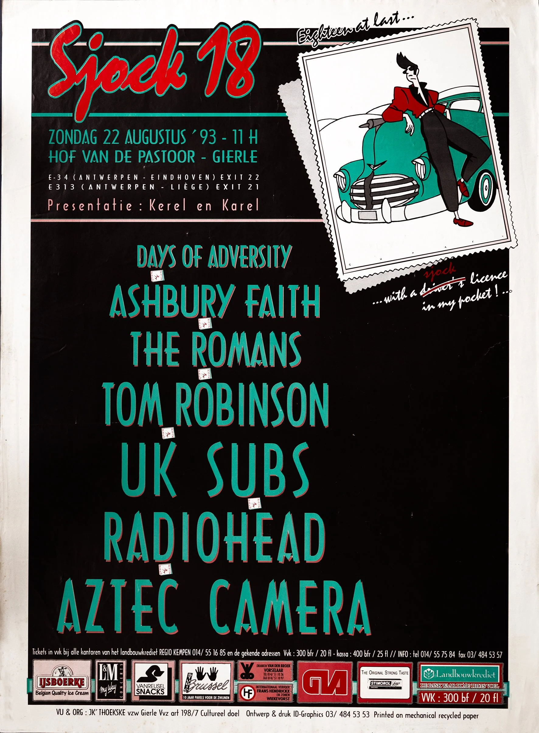 Poster Sjock Festival 1993, Gierle