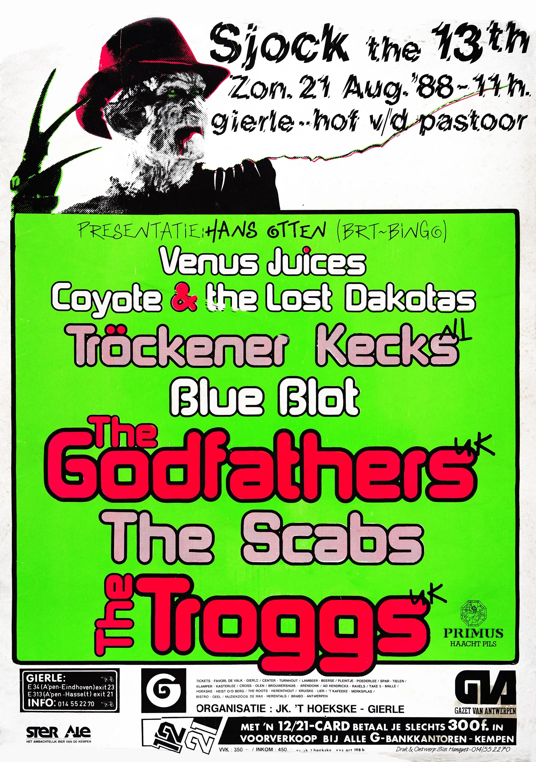 Poster Sjock Festival 1988, Gierle