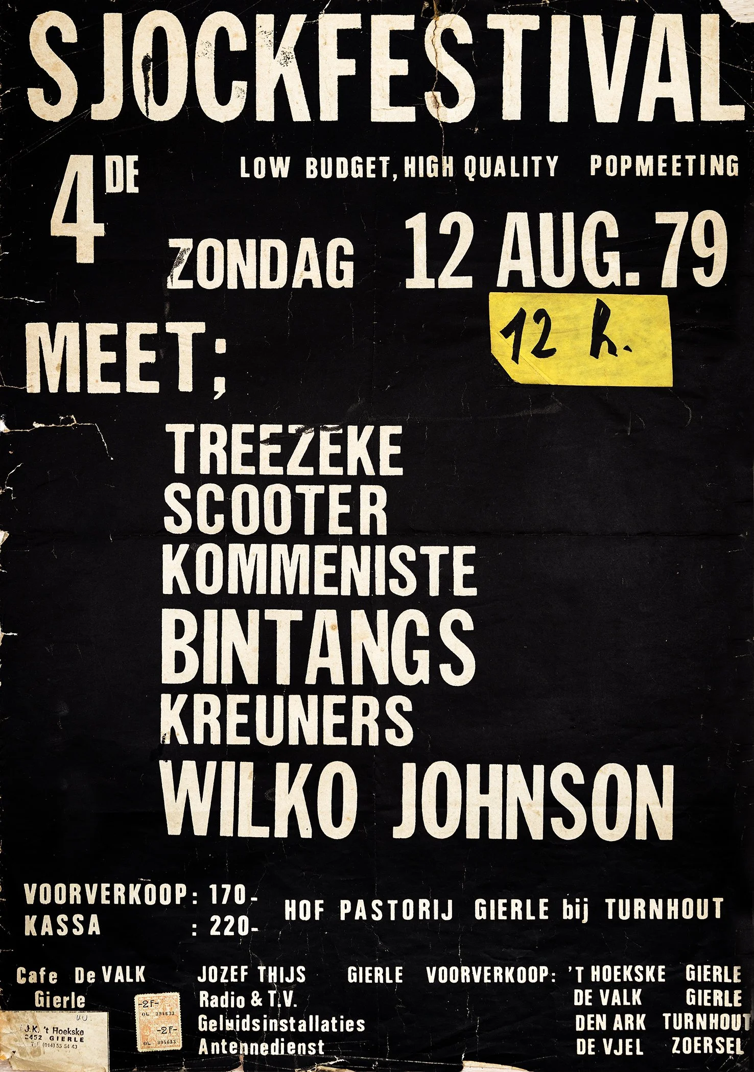 Poster Sjock Festival 1979, Gierle