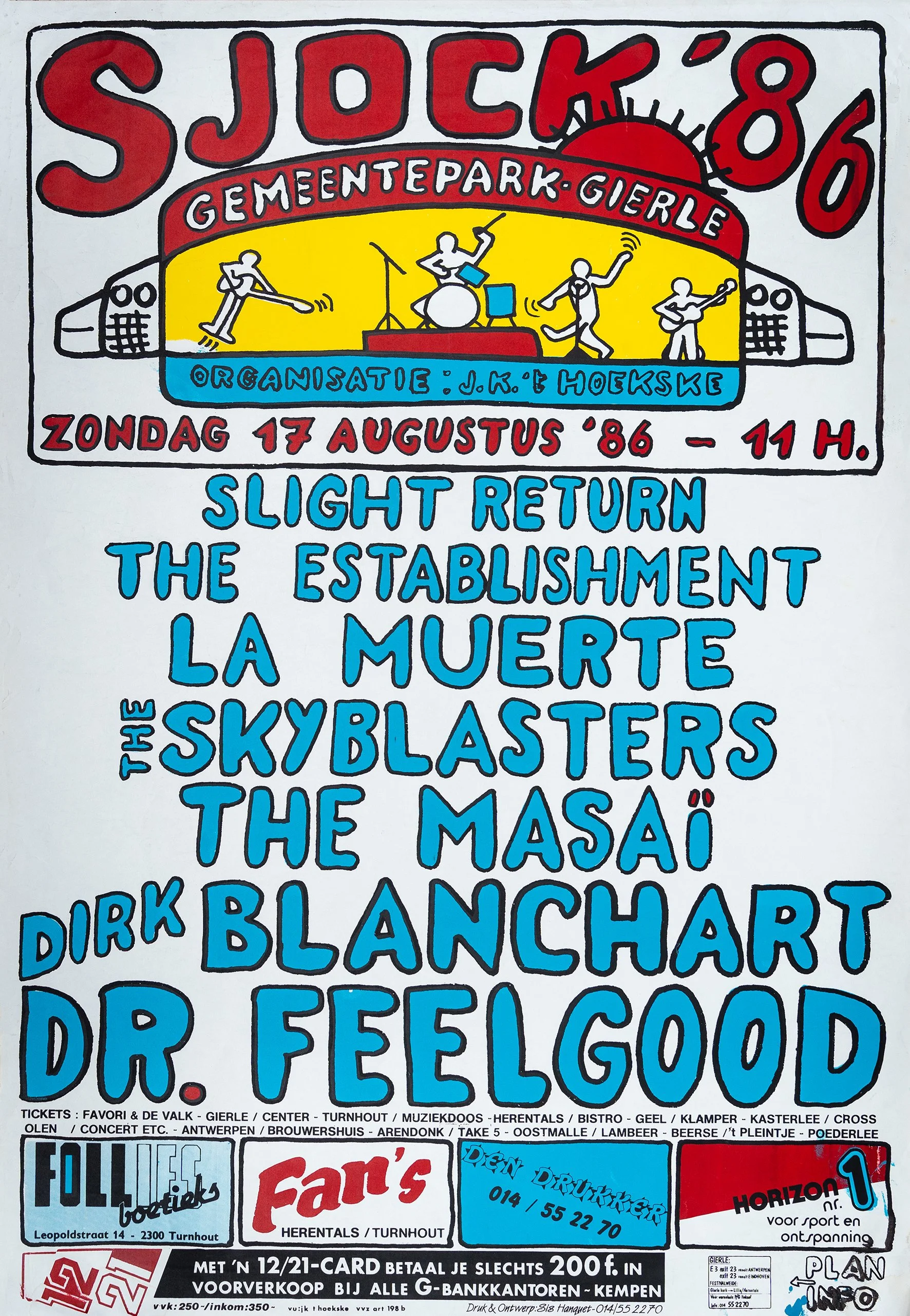Poster Sjock Festival 1986, Gierle