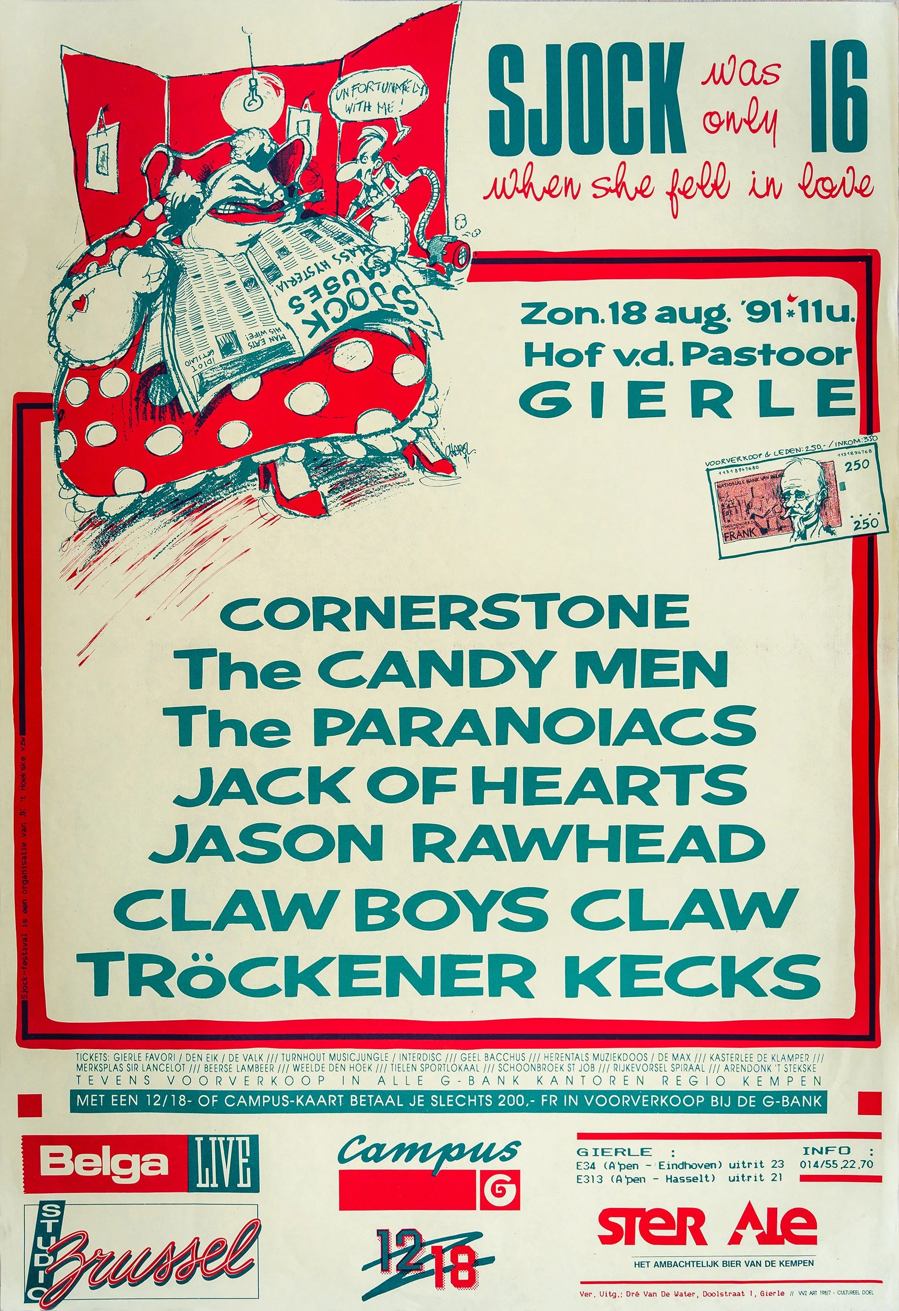 Poster Sjock Festival 1991, Gierle