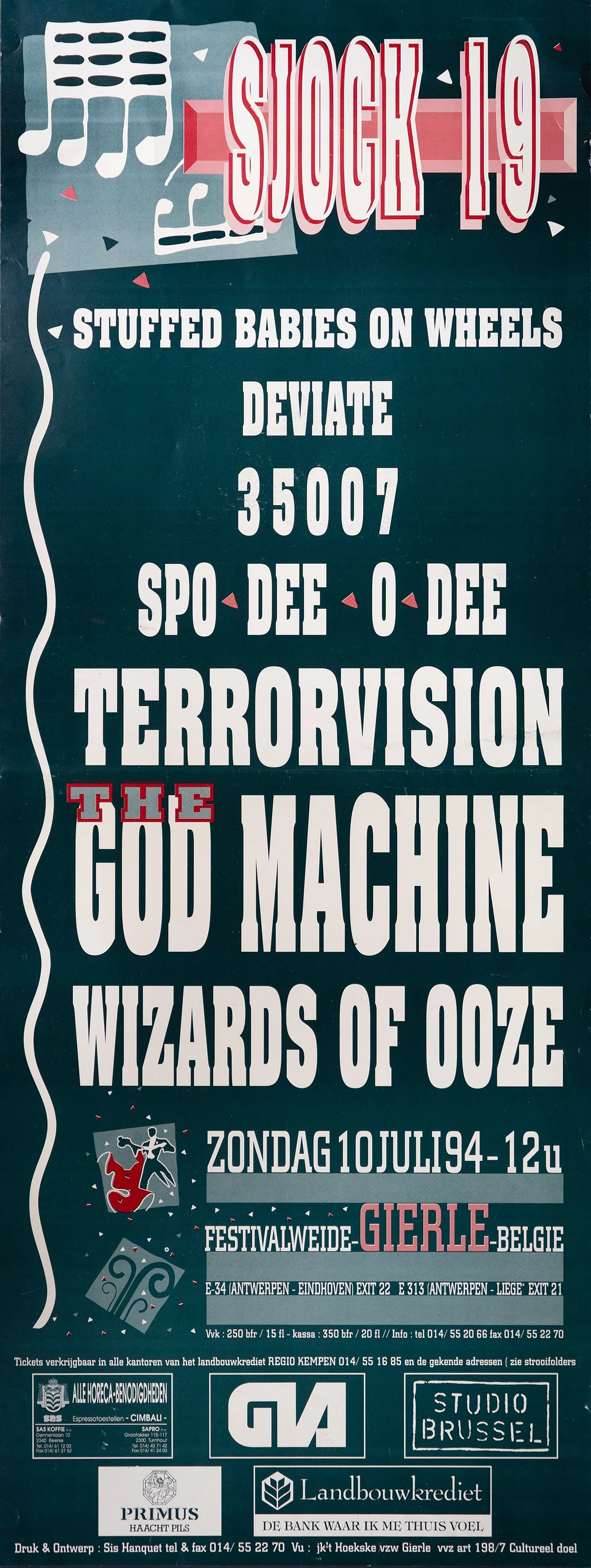 Poster Sjock Festival 1994, Gierle