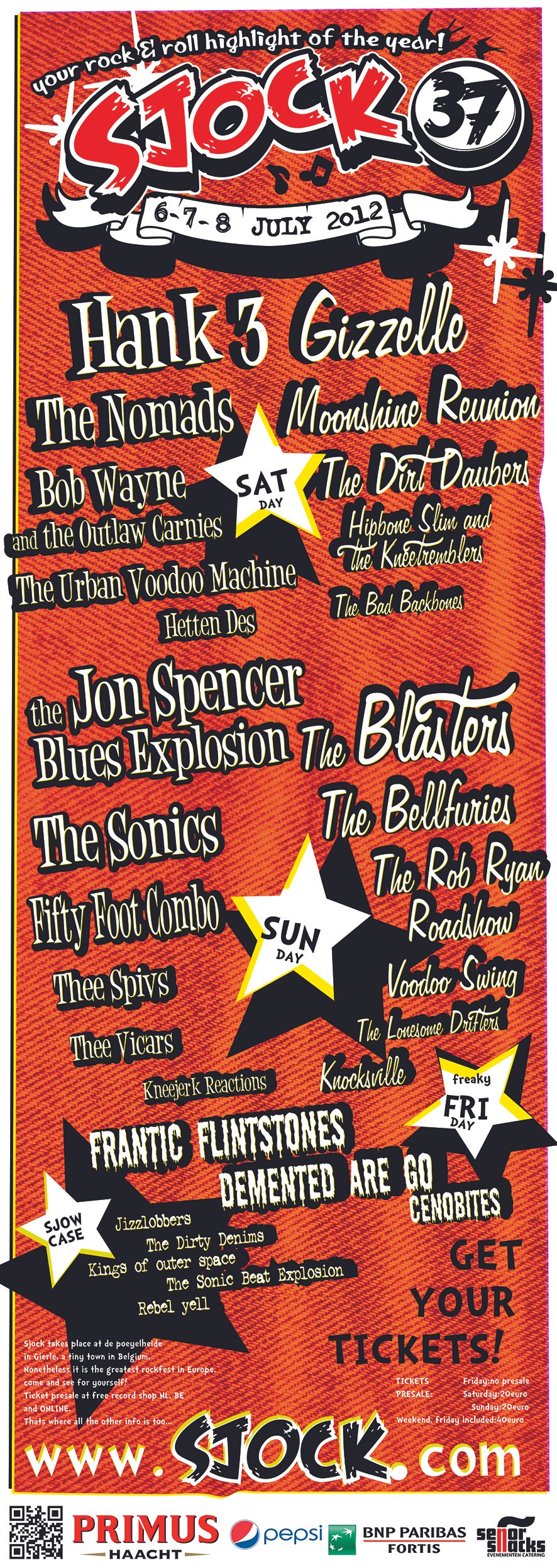 Poster Sjock Festival 2012, Gierle