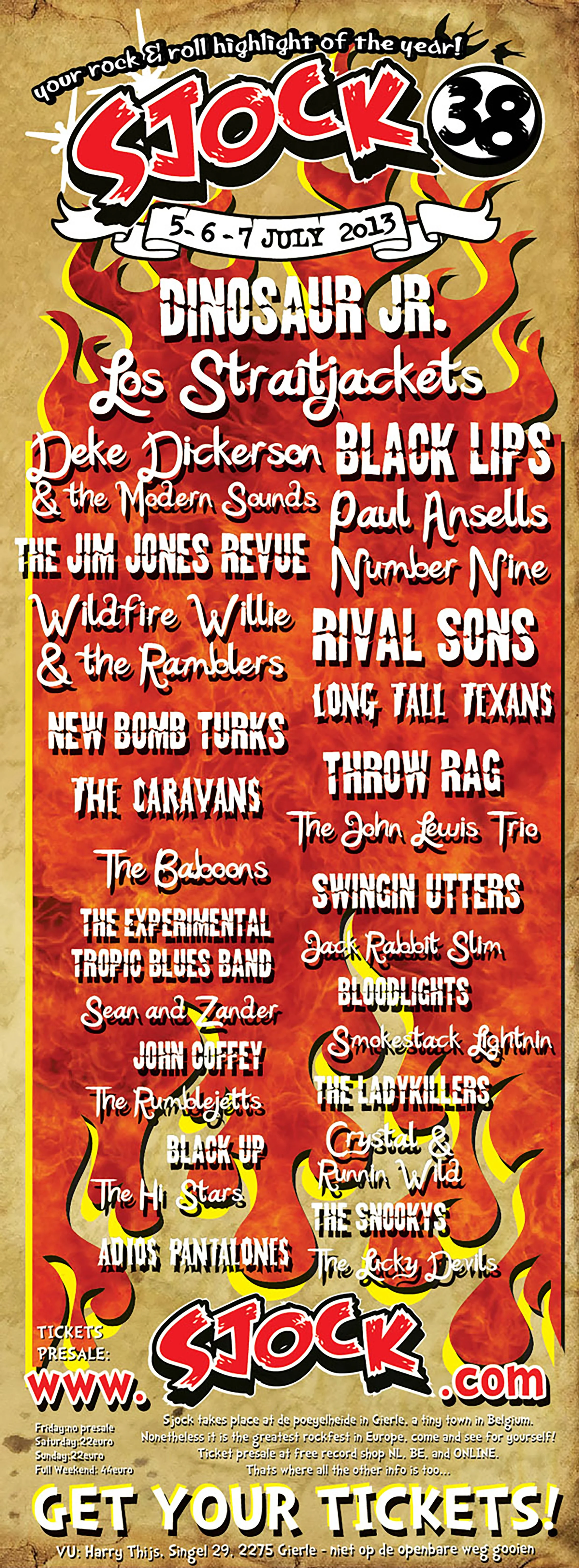 Poster Sjock Festival 2013, Gierle