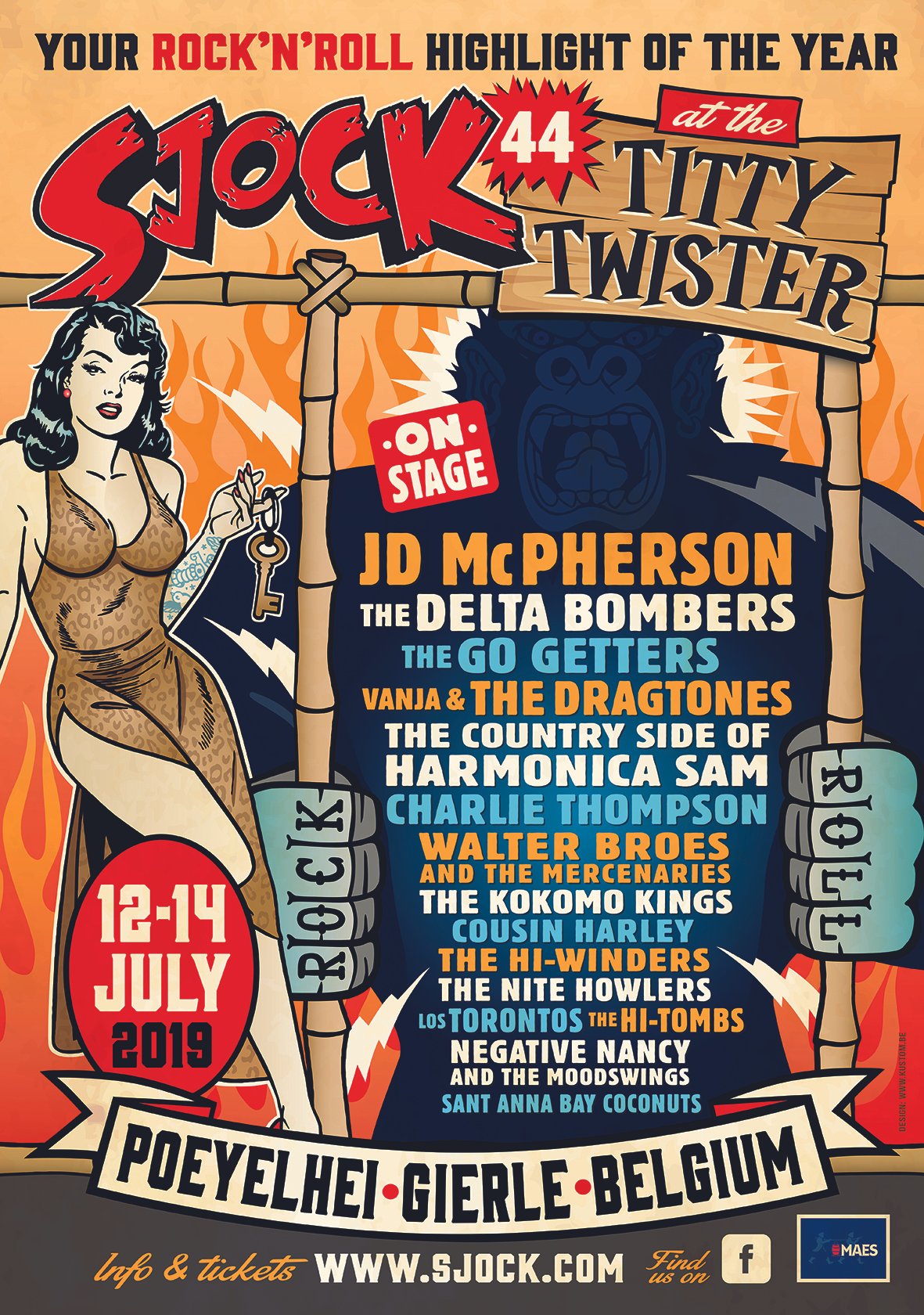 Poster Sjock Festival 2019, Gierle