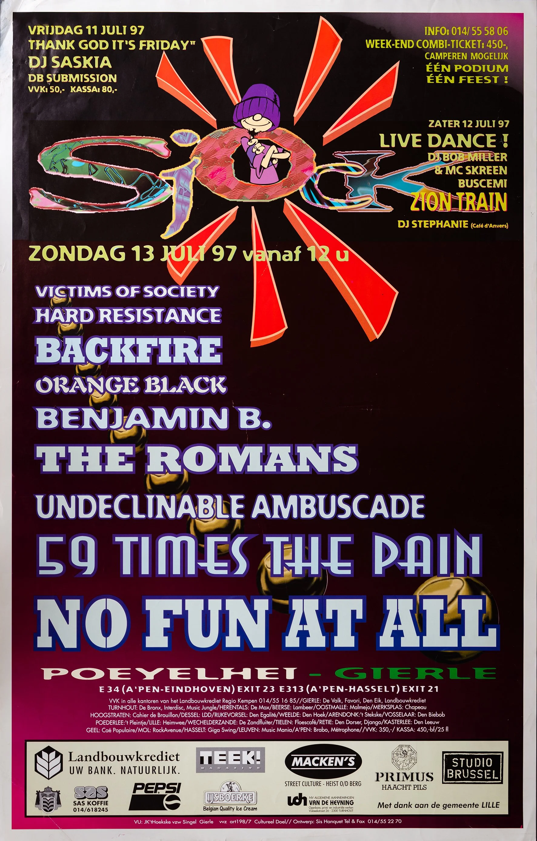 Poster Sjock Festival 1997, Gierle