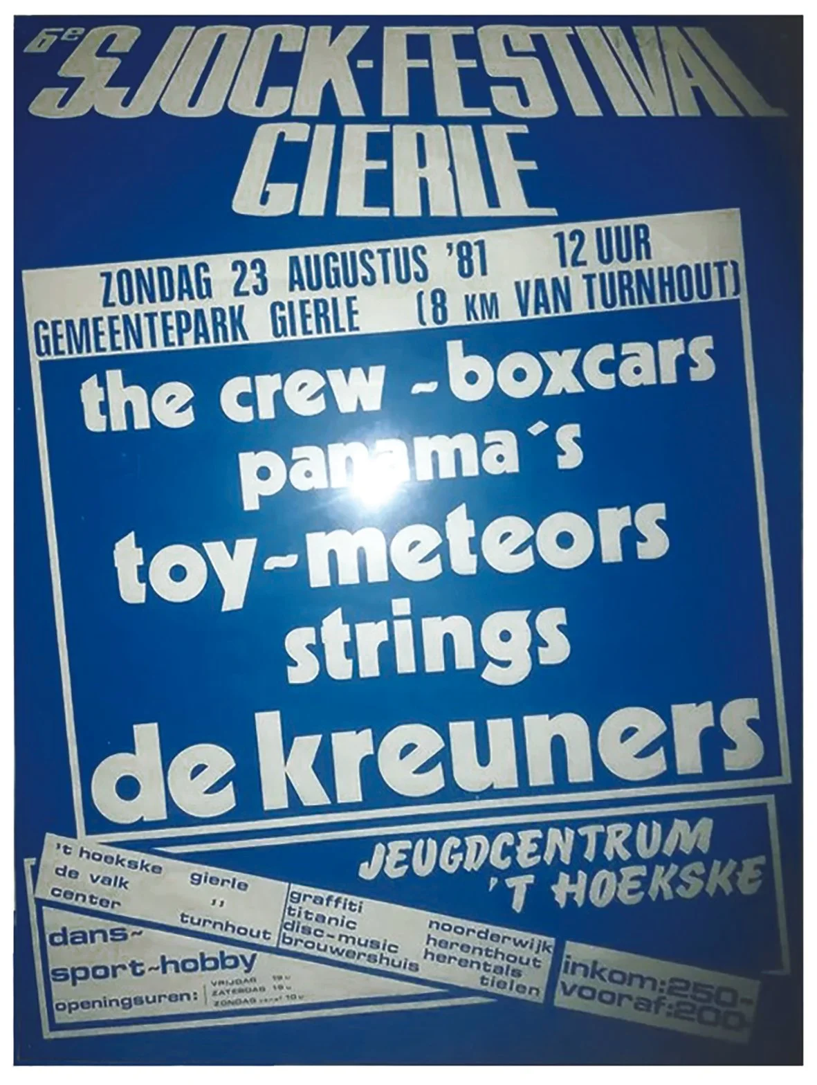 Poster Sjock Festival 1981, Gierle
