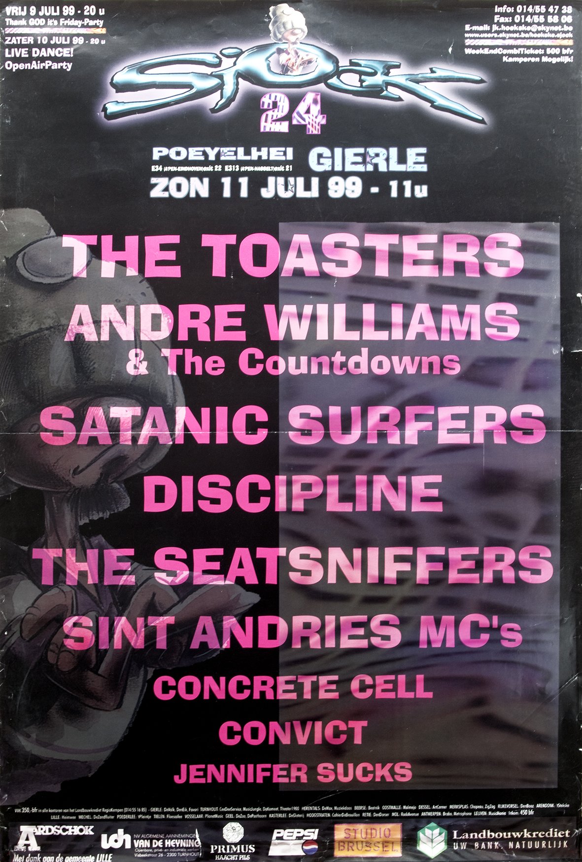 Poster Sjock Festival 1999, Gierle