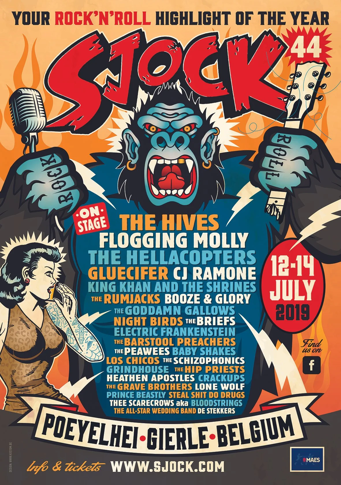 Poster Sjock Festival 2019, Gierle