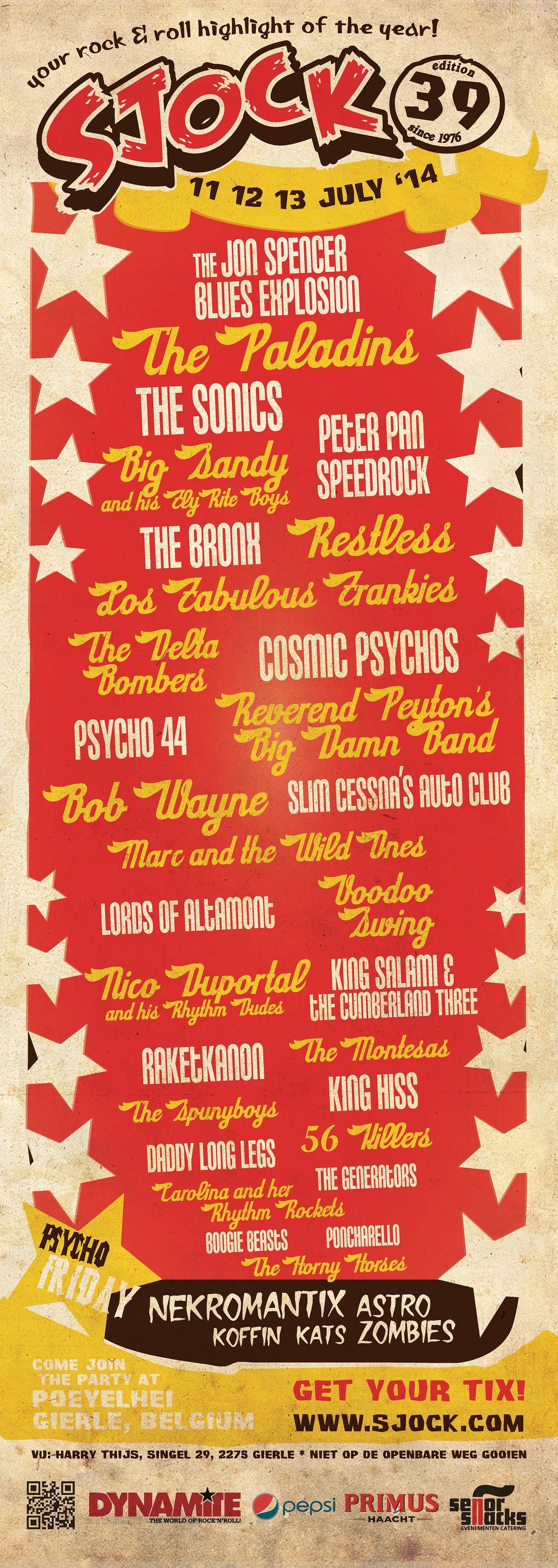 Poster Sjock Festival 2014, Gierle