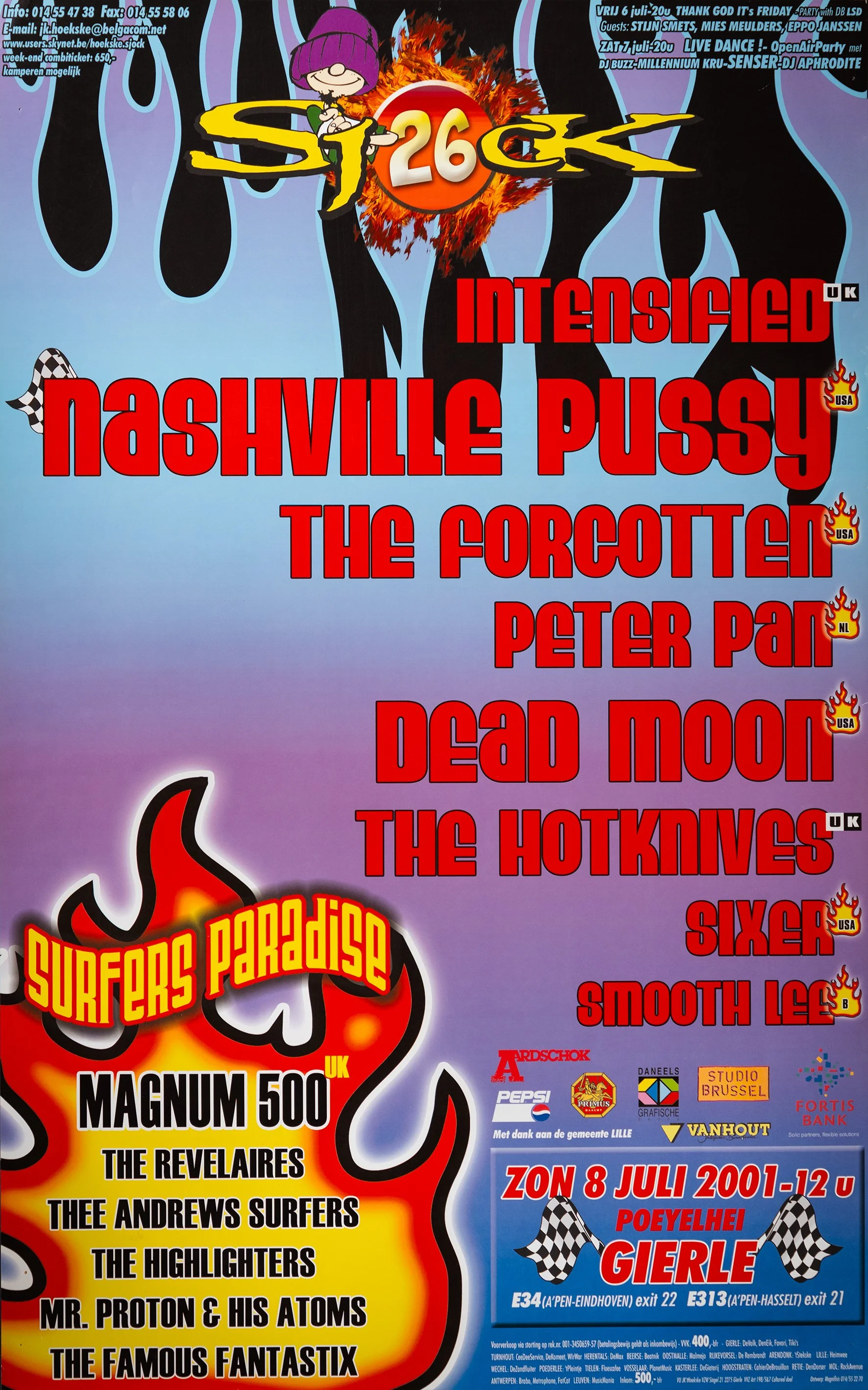 Poster Sjock Festival 2001, Gierle