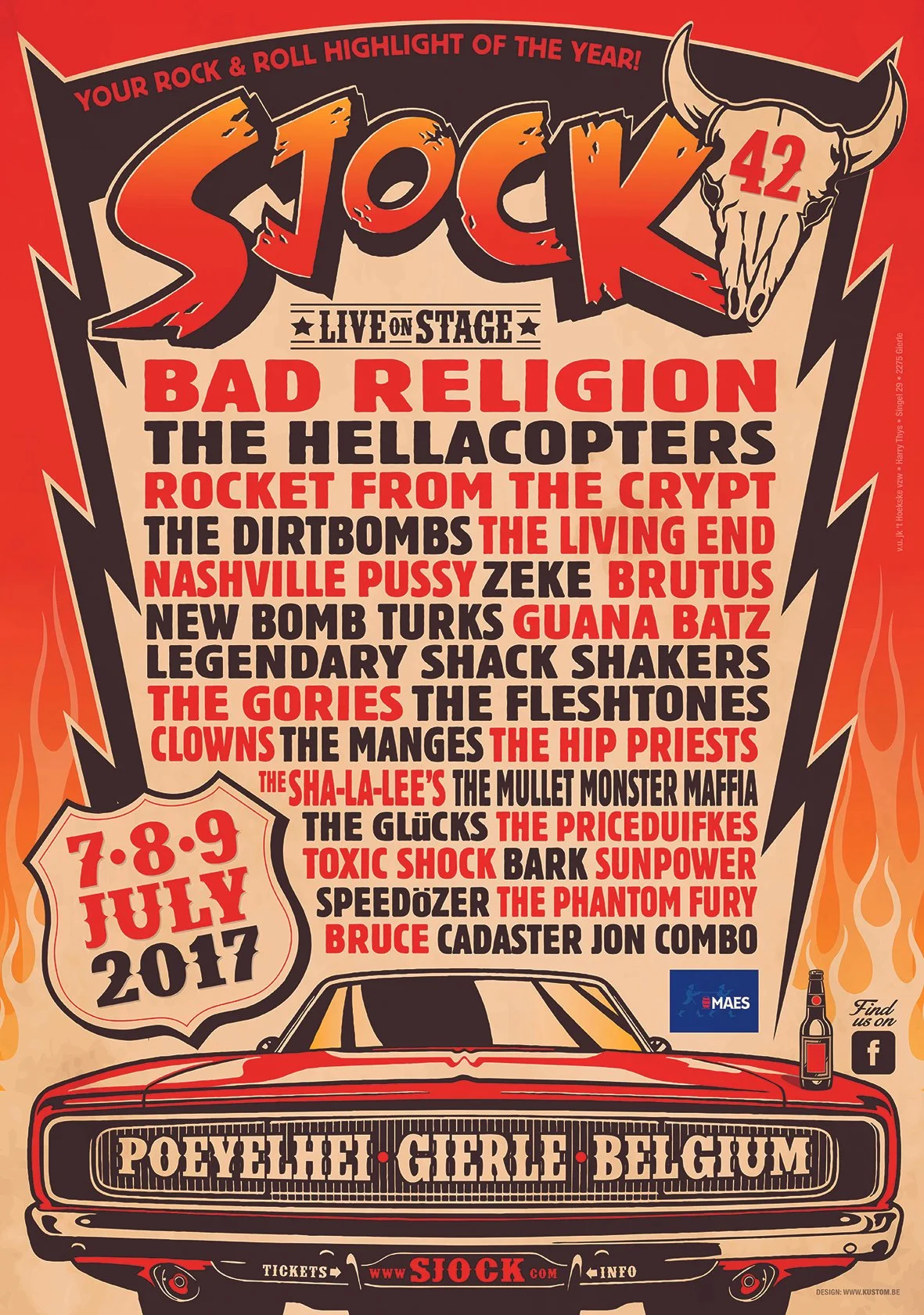 Poster Sjock Festival 2017, Gierle