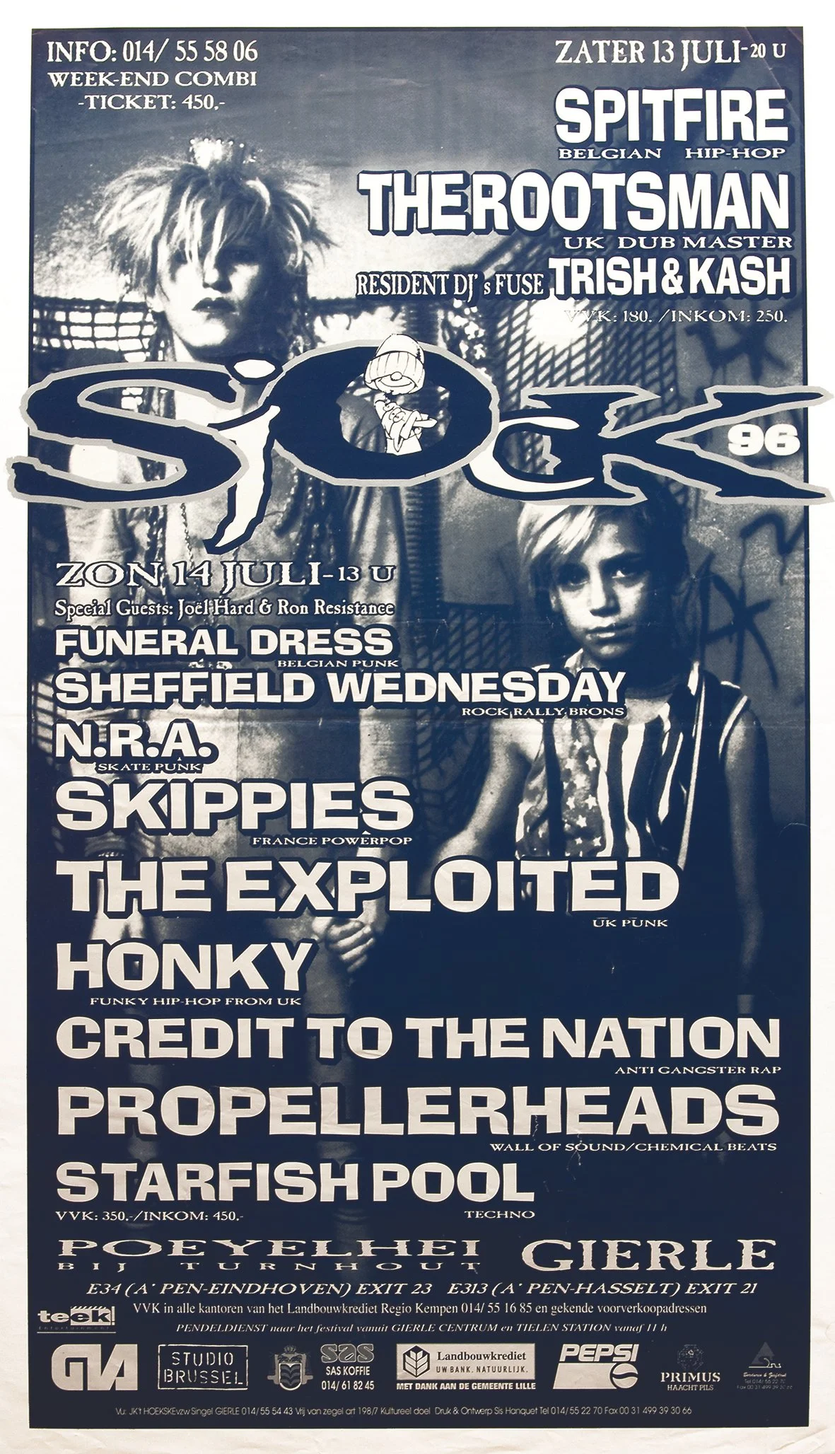 Poster Sjock Festival 1996, Gierle