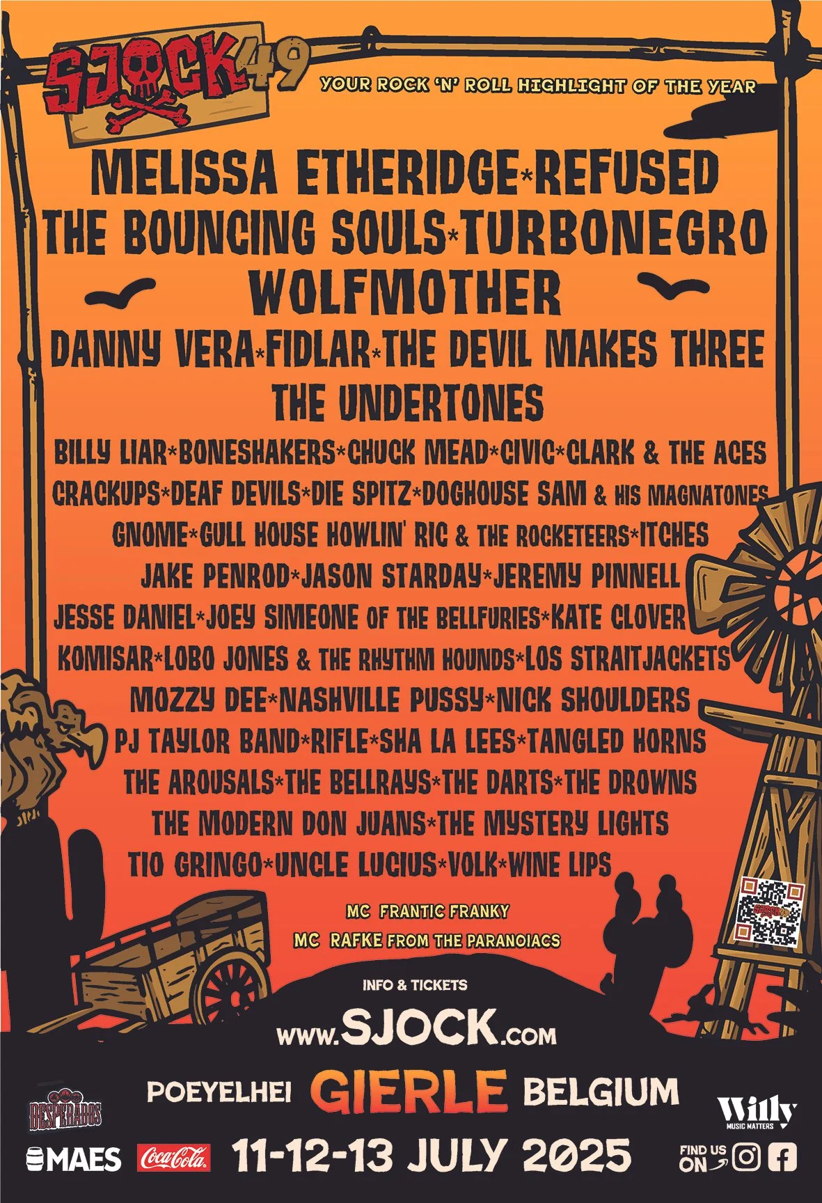 Poster Sjock Festival 2025, Gierle