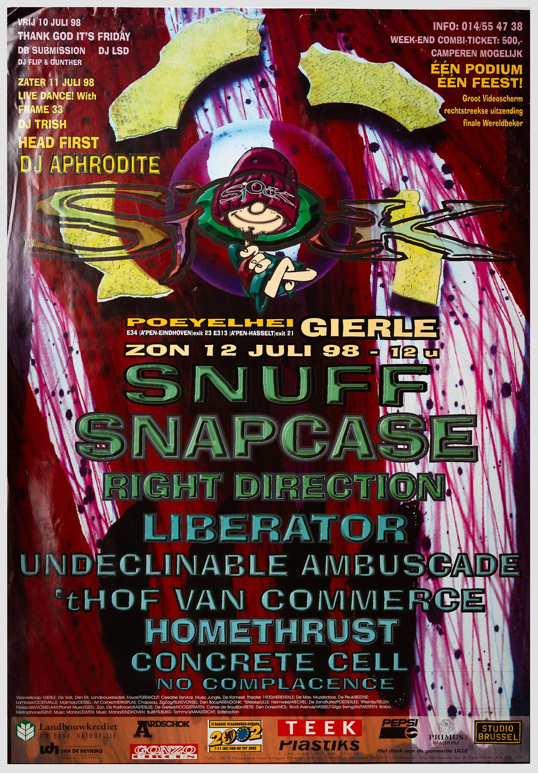 Poster Sjock Festival 1998, Gierle