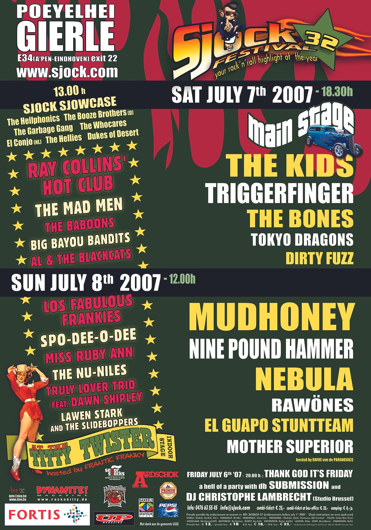 Poster Sjock Festival 2007, Gierle