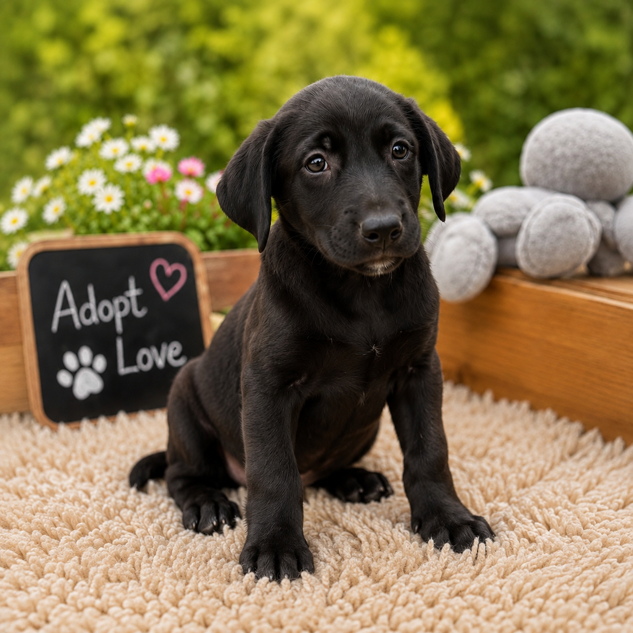 Blacky — Puppy | Approx. 5 kg | Best Guess: Border Collie Mix | Located in Mexico | Ready for the next flight to YVR — Sweet, lovable, and ready to discover all the joys that come with being part of a family.

Blacky is one of those dogs who quietly 