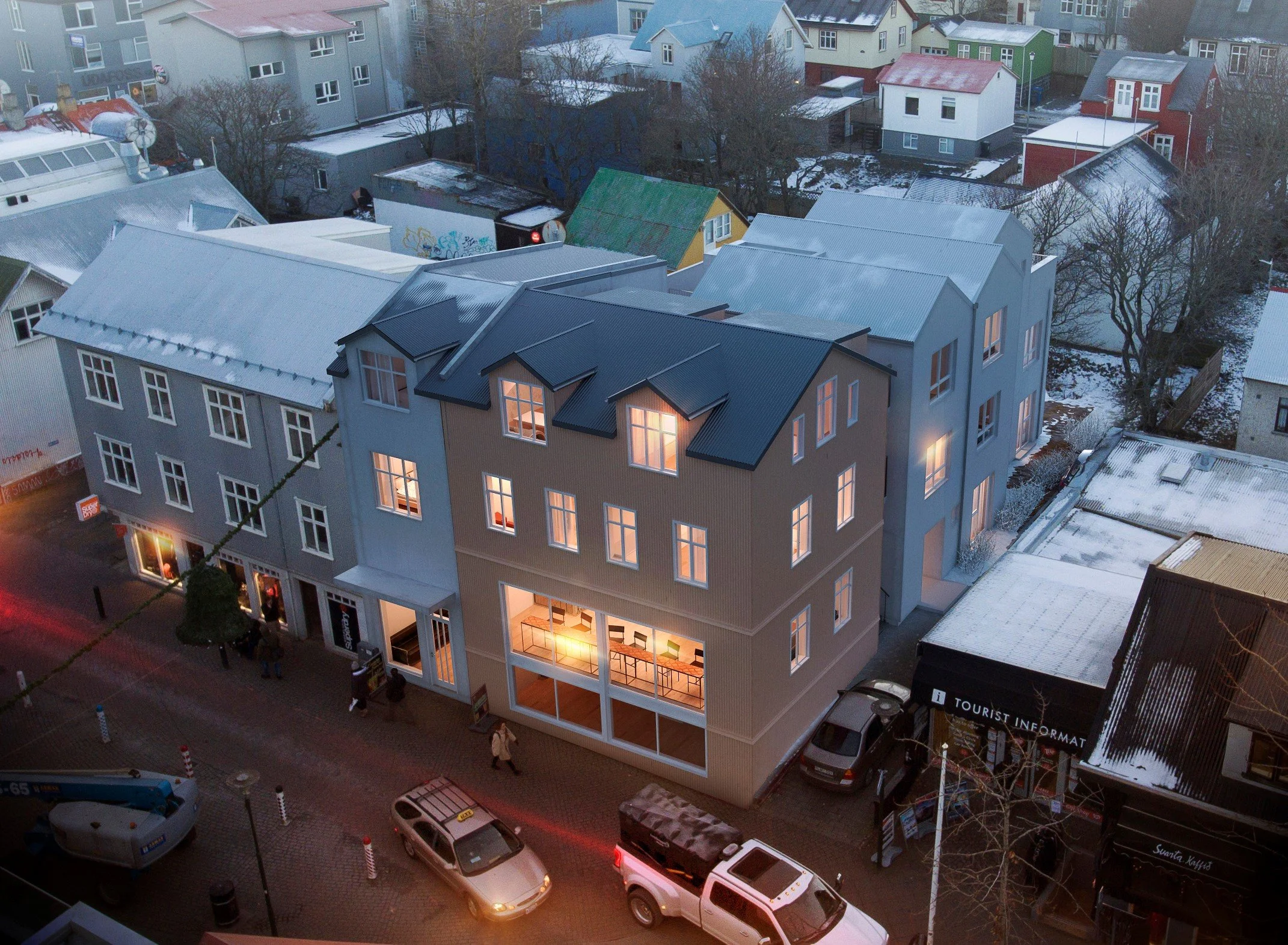 Laugavegur 56
- Mixed Residential - Hotel

Completed 2019