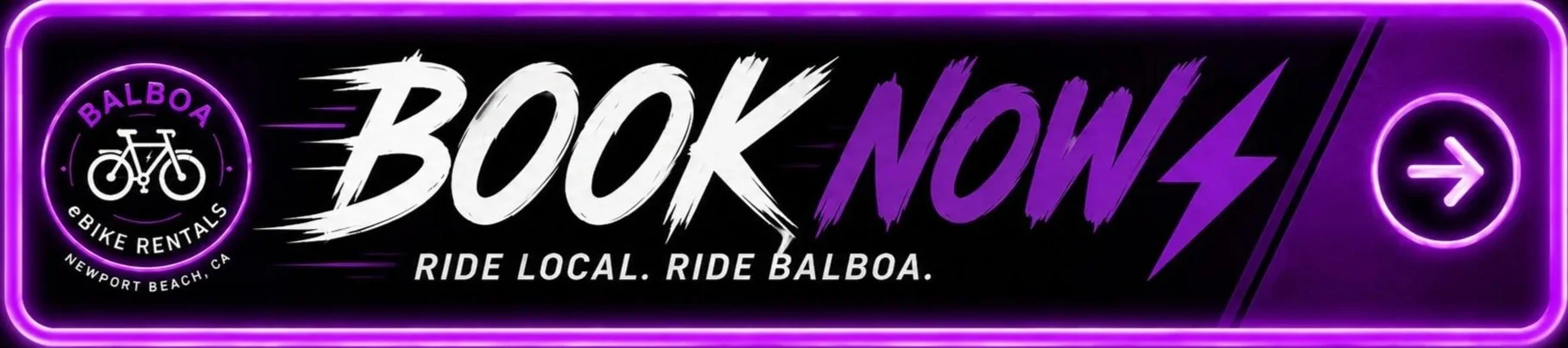 Book now banner for Newport Beach eBike rentals