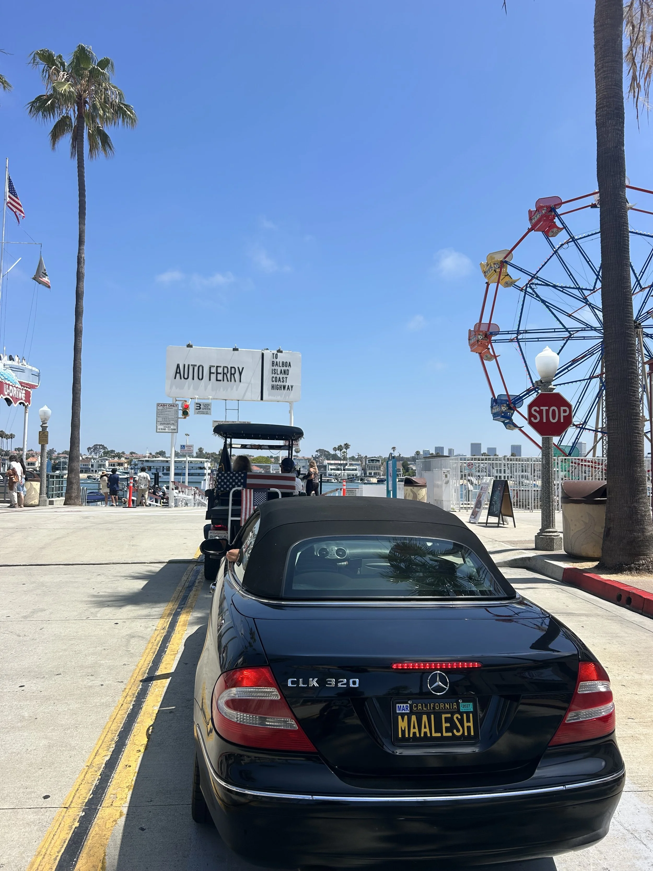 Balboa peninsula to Balboa island ferry