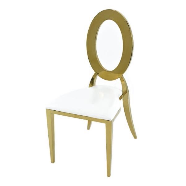 Gold & Velvet O-Back Chair