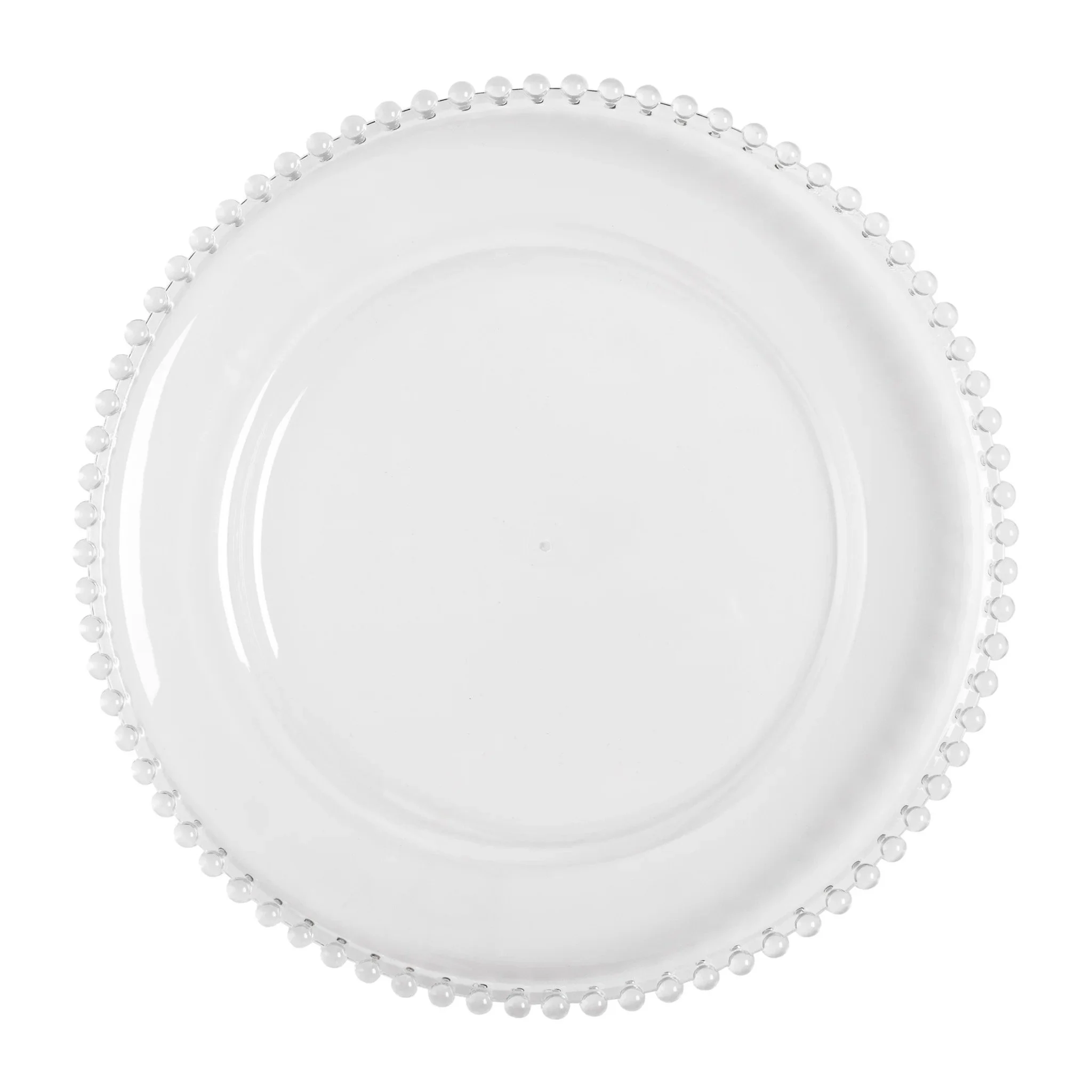 Beaded Acrylic Charger Plate