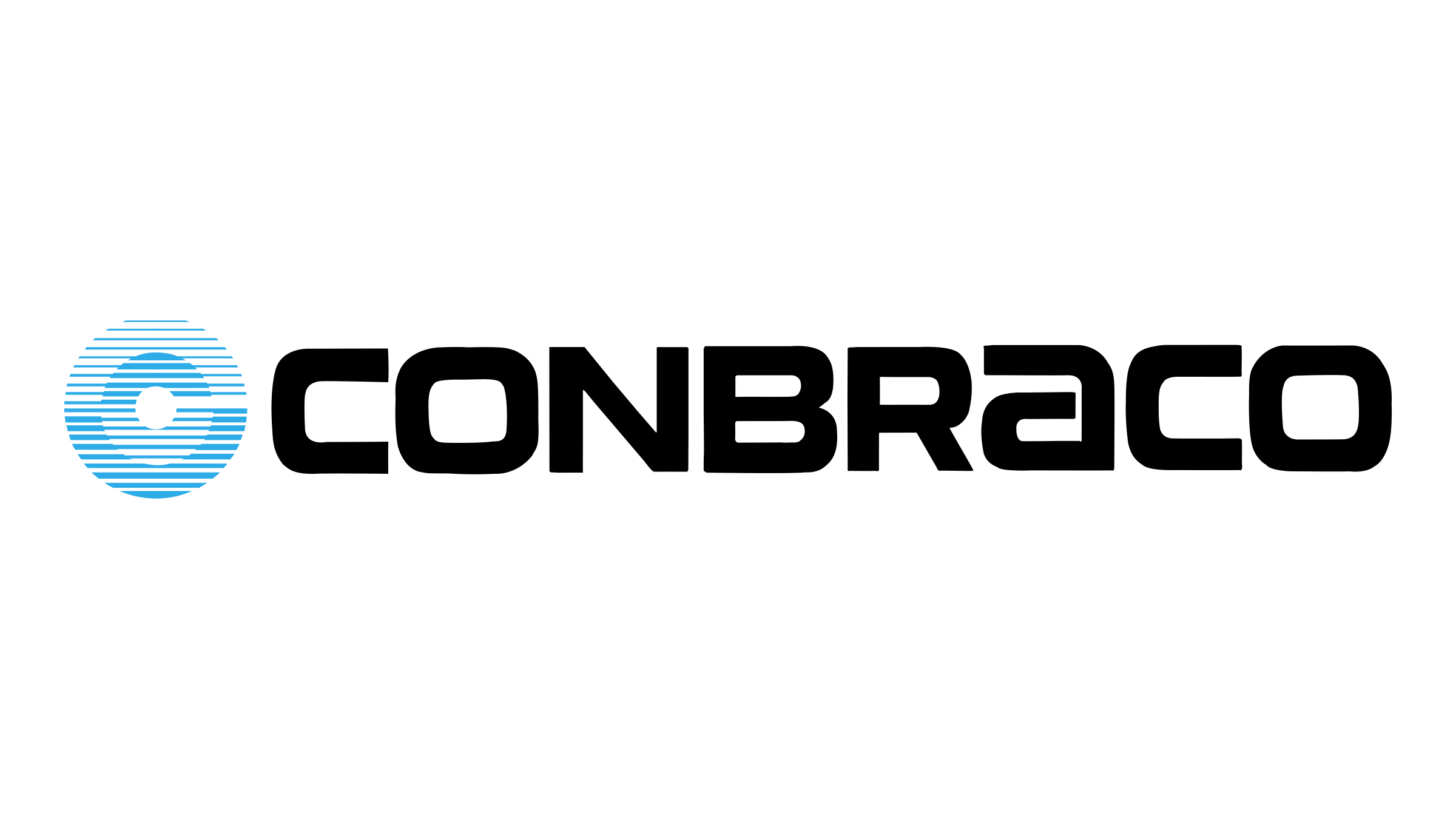 A black logo with a stylized eye composed of blue lines and the words "The Eye" in black text.