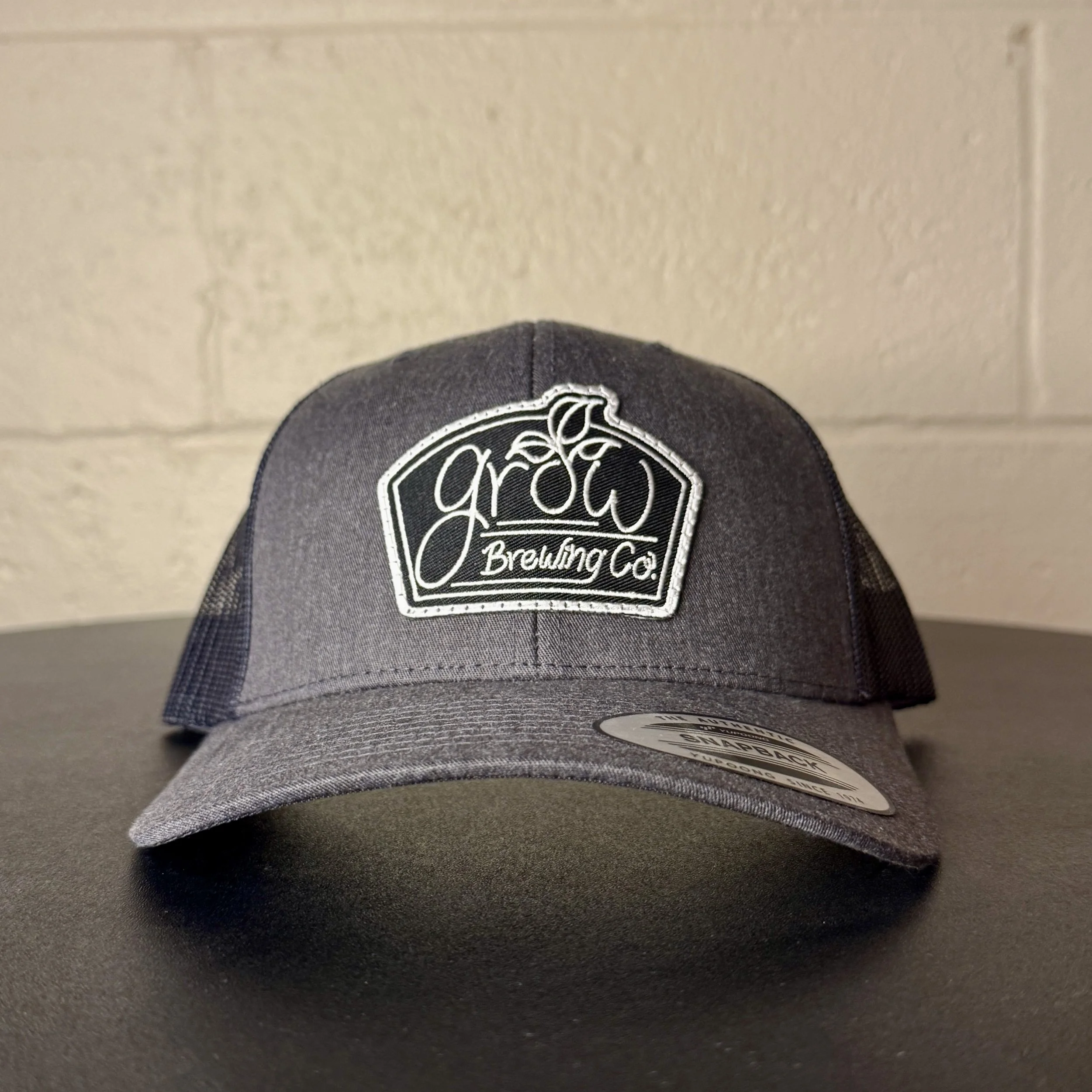 Gray Mesh Patch Trucker Hat