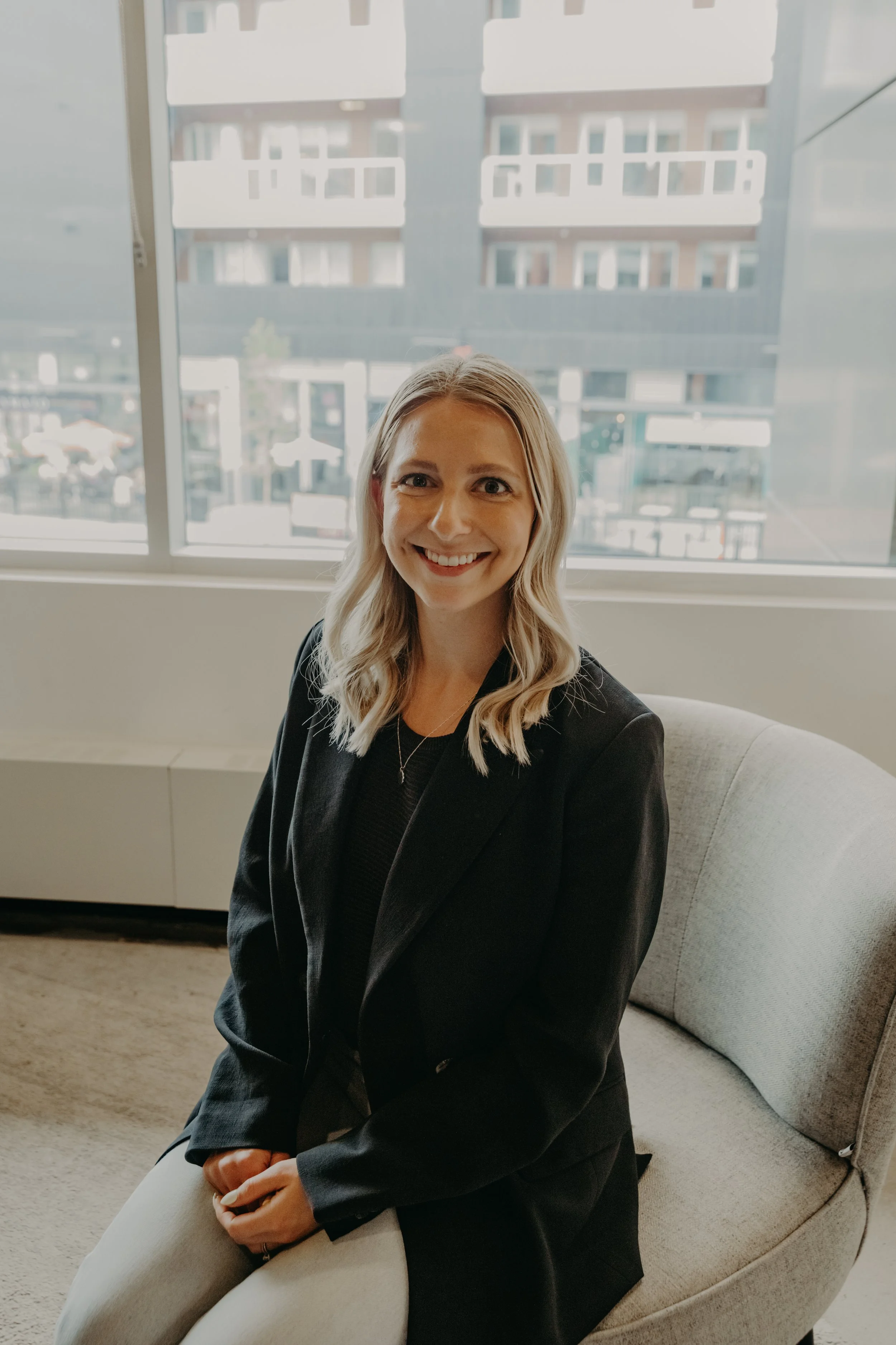 Professional corporate headshots for a business team in Calgary