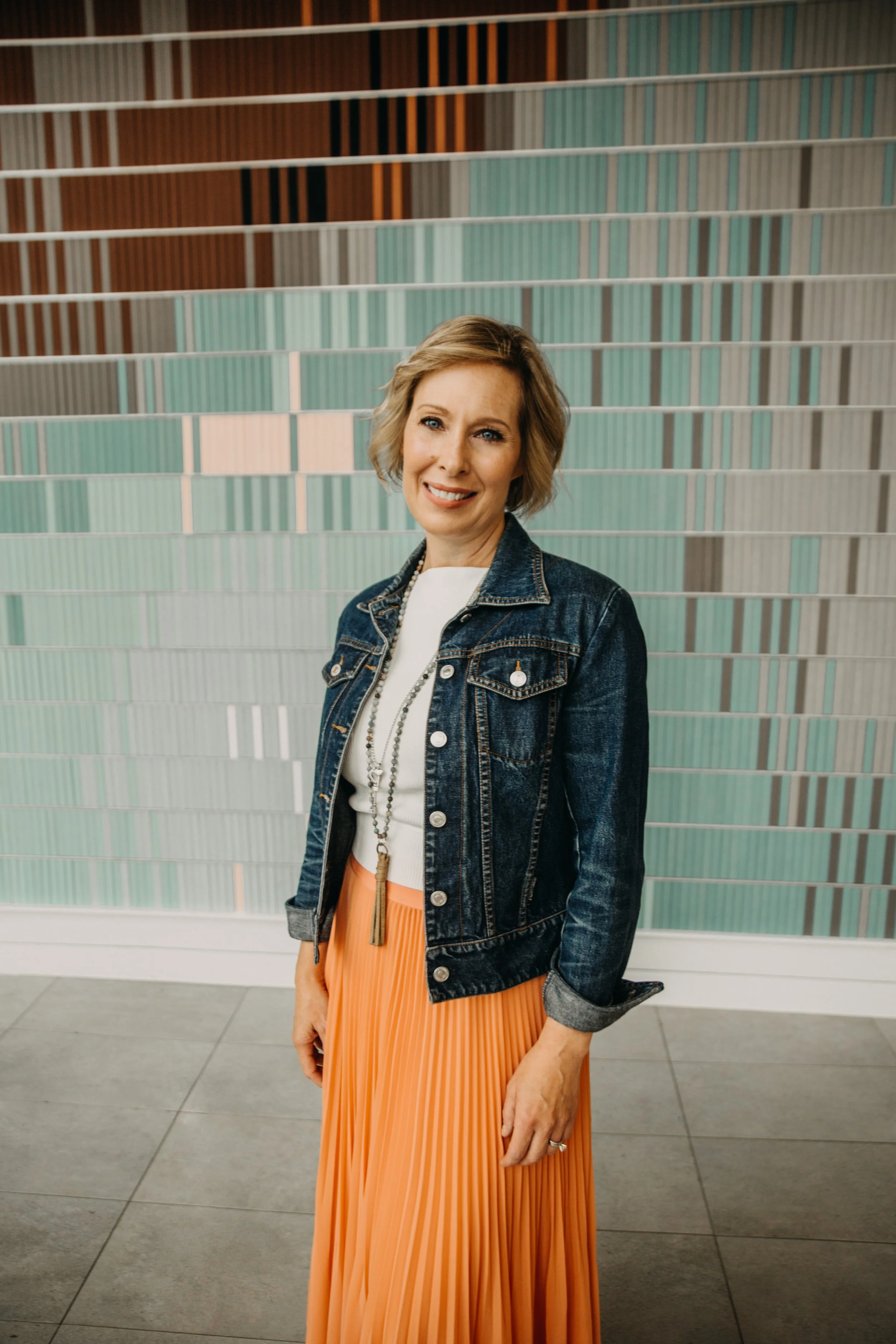 Professional corporate headshots for a business team at Calgary Public Library