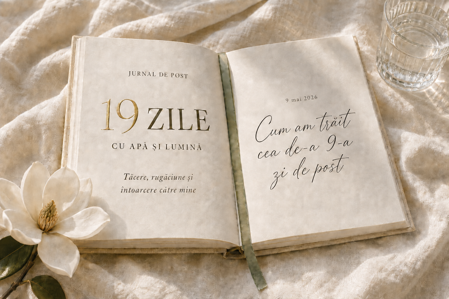 Ziua a 9-a de post luminat cu apă