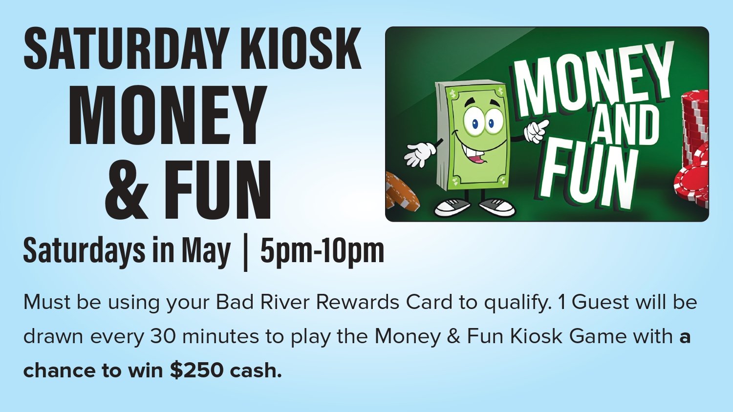 Saturday Kiosk Drawing. Money & Fun! (Copy)