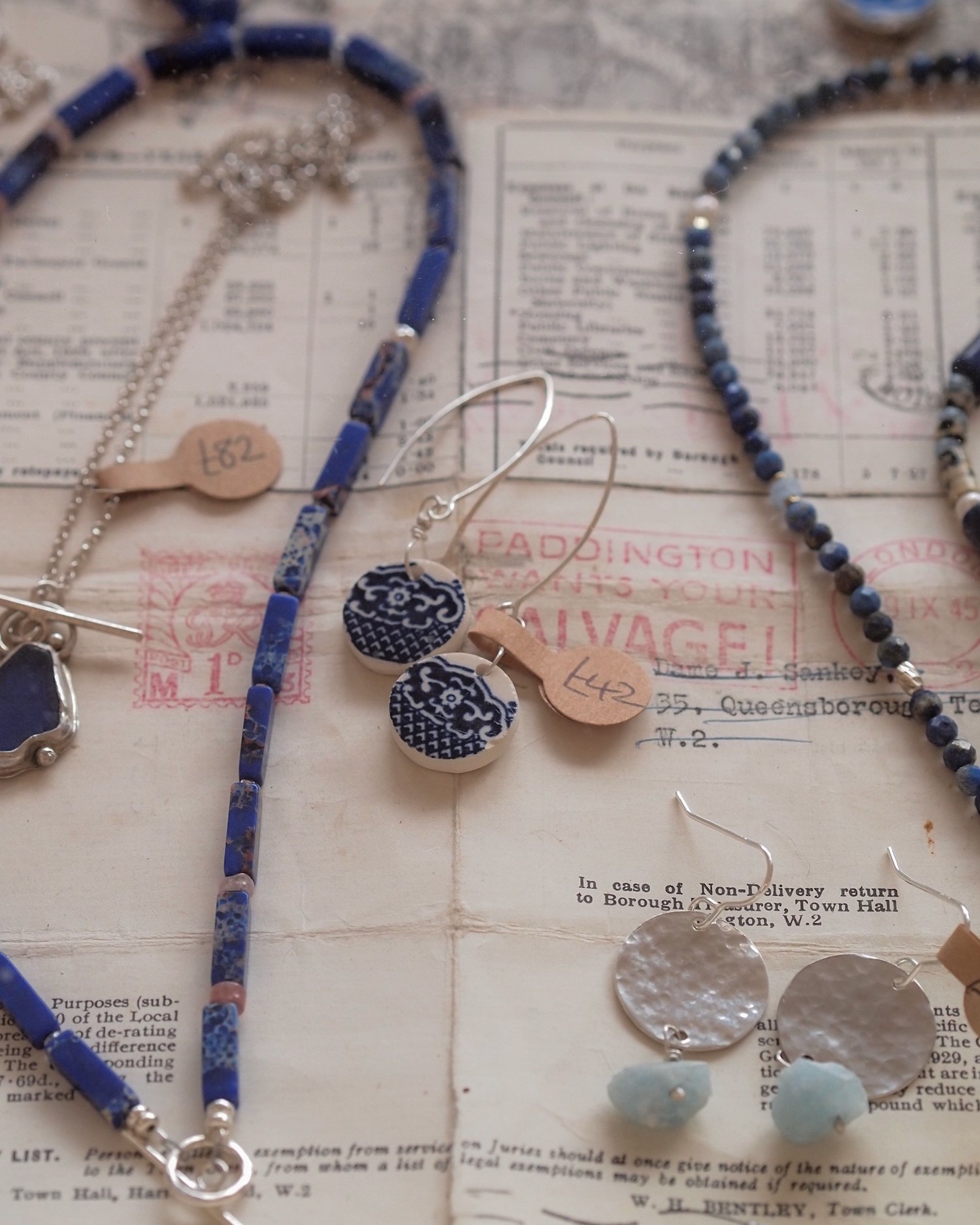 semi precious stone silver jewellery by elaine fraser king