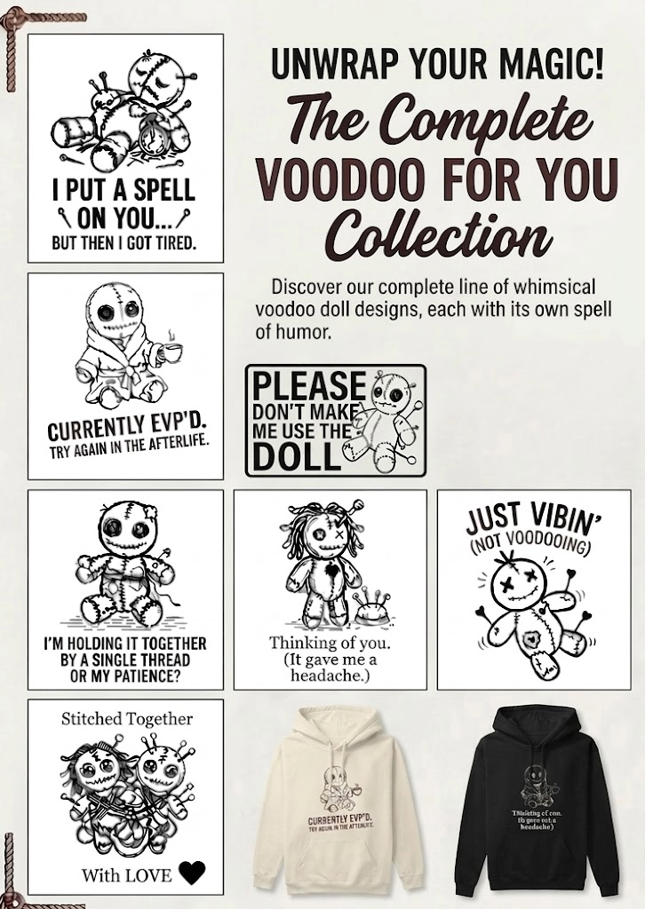 "Voodoo For You" Midweight Pullover Hoodie