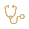 Illustration of a stethoscope.